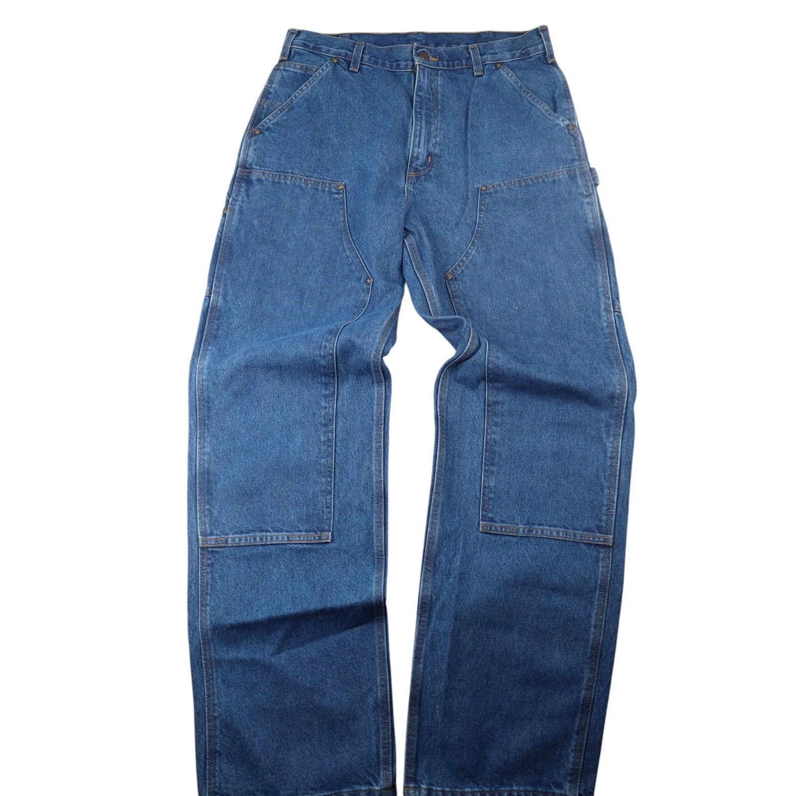 Carhartt Carhartt B73-DST Denim Double Knee Baggy Carpenter Pants Size US 34 / EU 50 - 1 Thumbnail