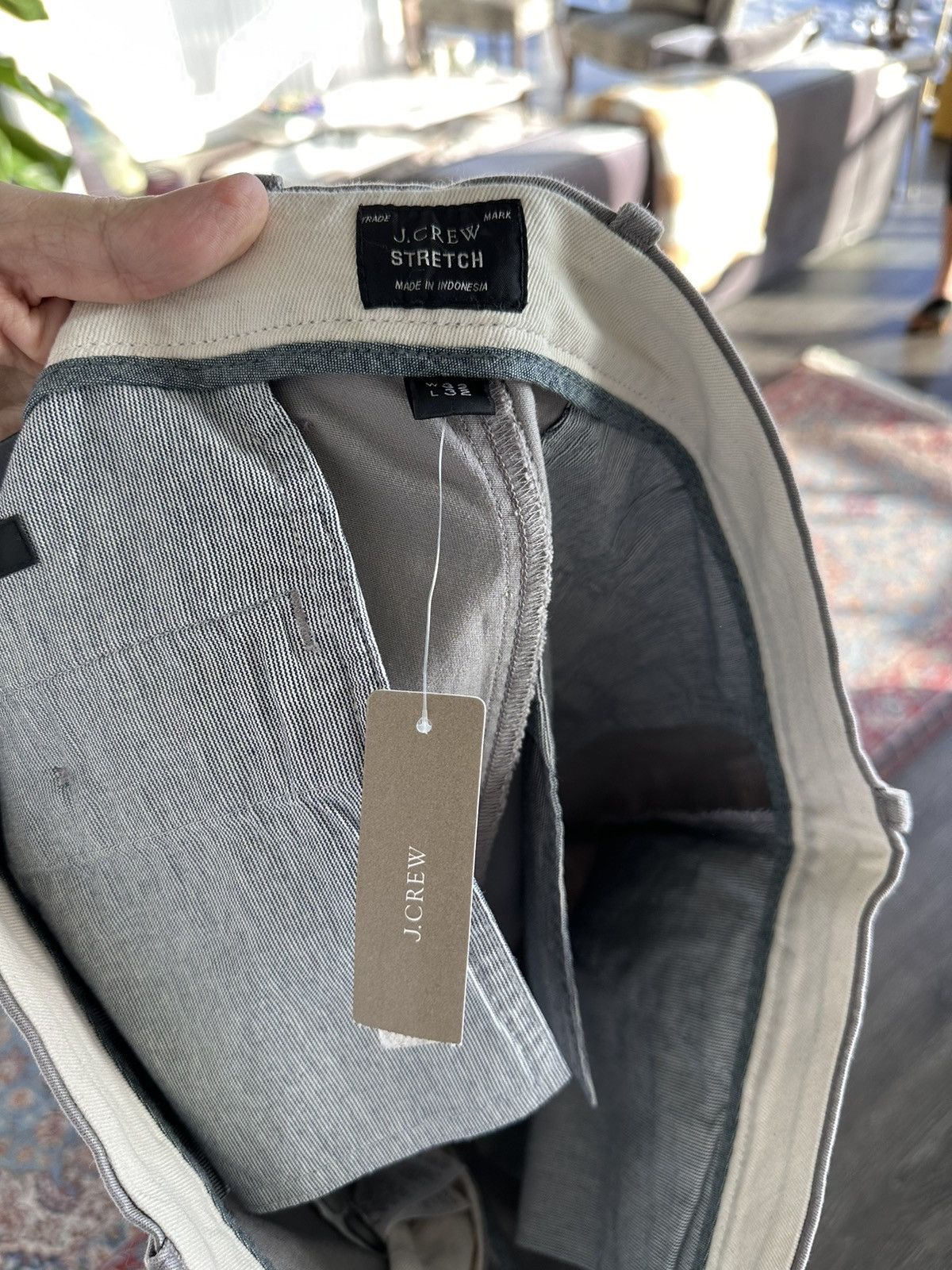 J.Crew J.Crew Grey Mens Straight Cut Pants (brand new) Size US 32 / EU 48 - 5 Thumbnail