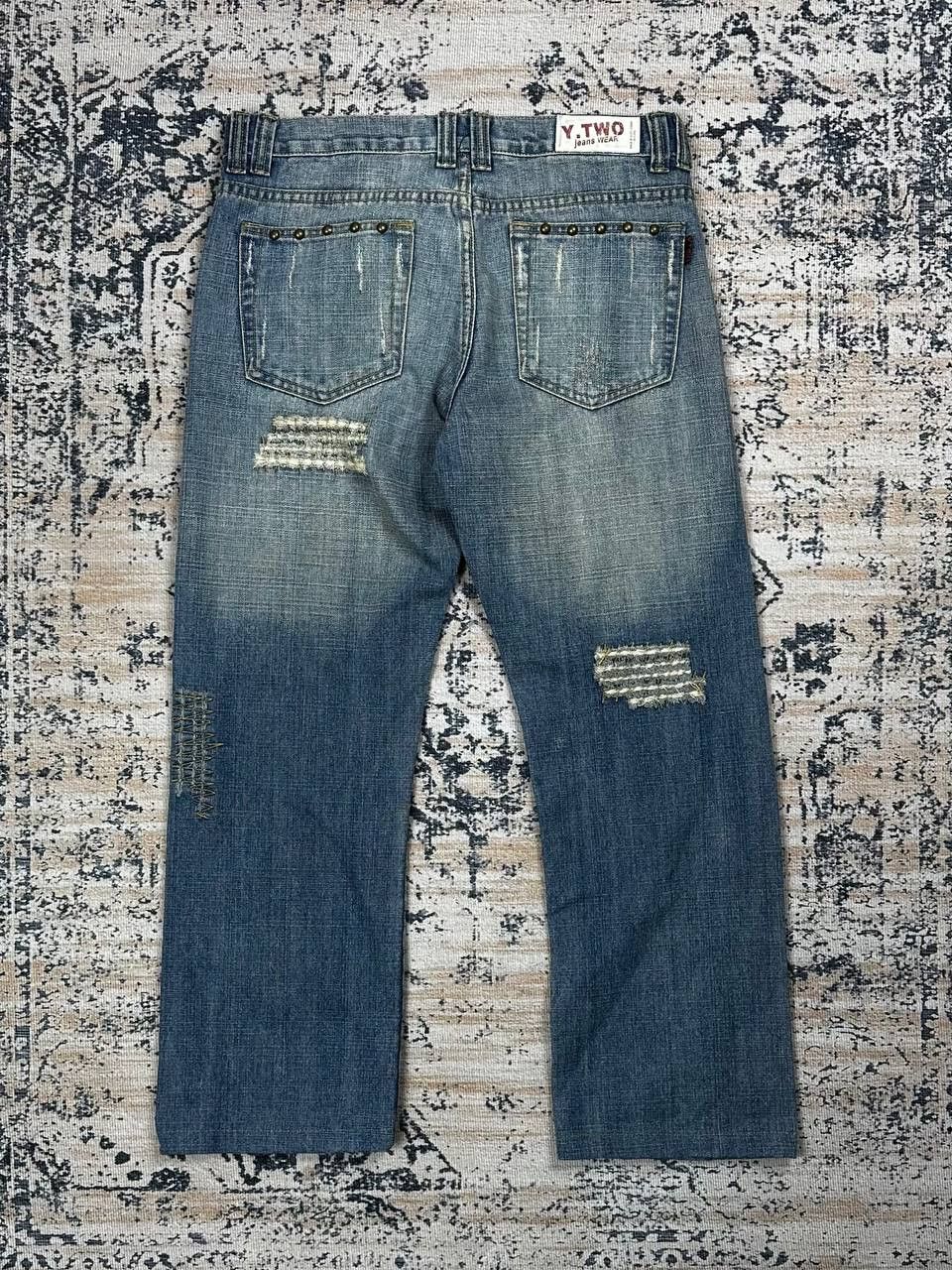 Japanese Brand Vintage Avant Garde Grunge Punk Baggy Denim Jeans Size US 34 / EU 50 - 9 Thumbnail