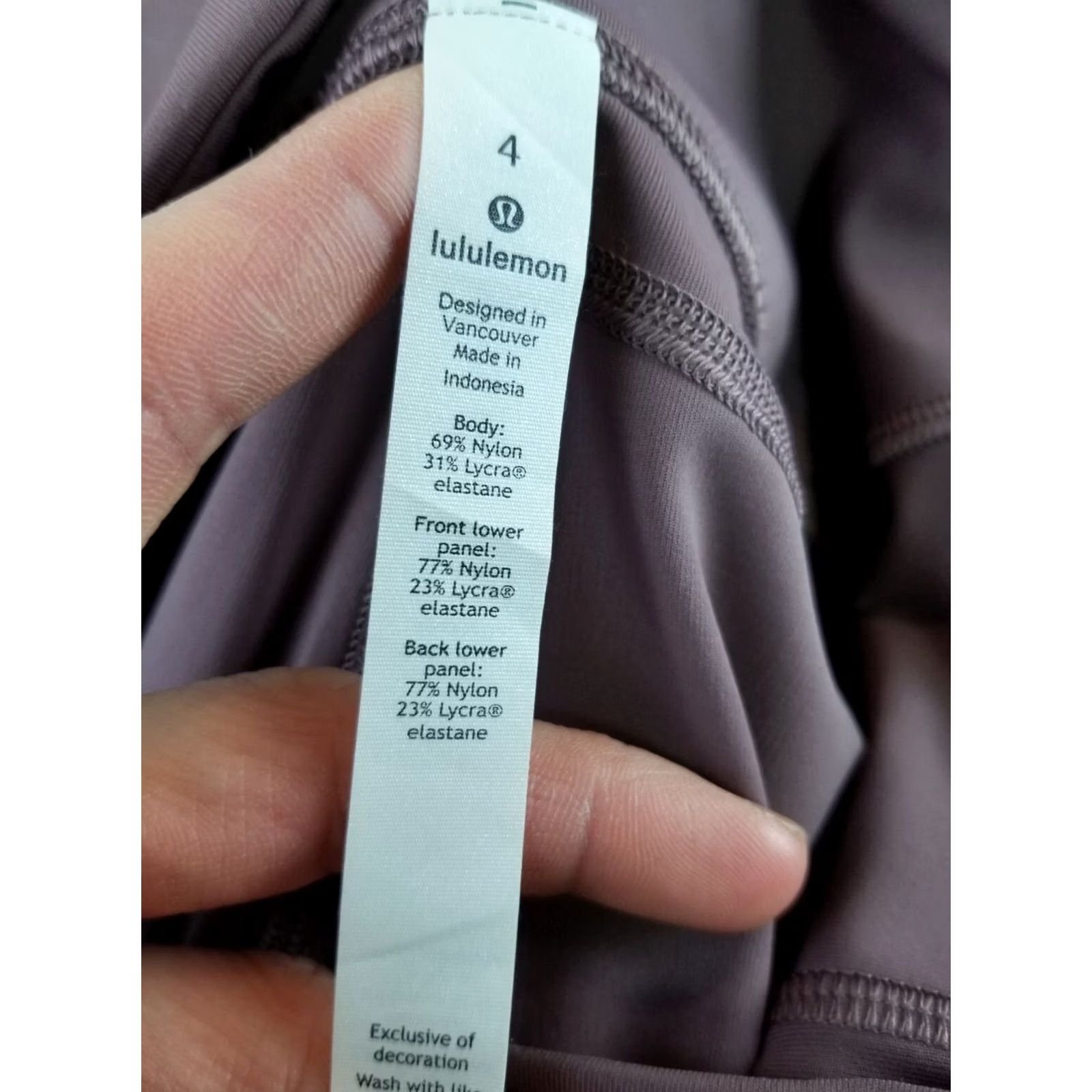Lululemon LULULEMON Purple Yoga Leggins Pants Women's 4 Leggings Skinny Ankle Inseam 23 in 31 in 22 in Waist Regular Size Type: 4 Purple Yoga Pants Womens Size 27" / US 4 / IT 40 - 5 Thumbnail