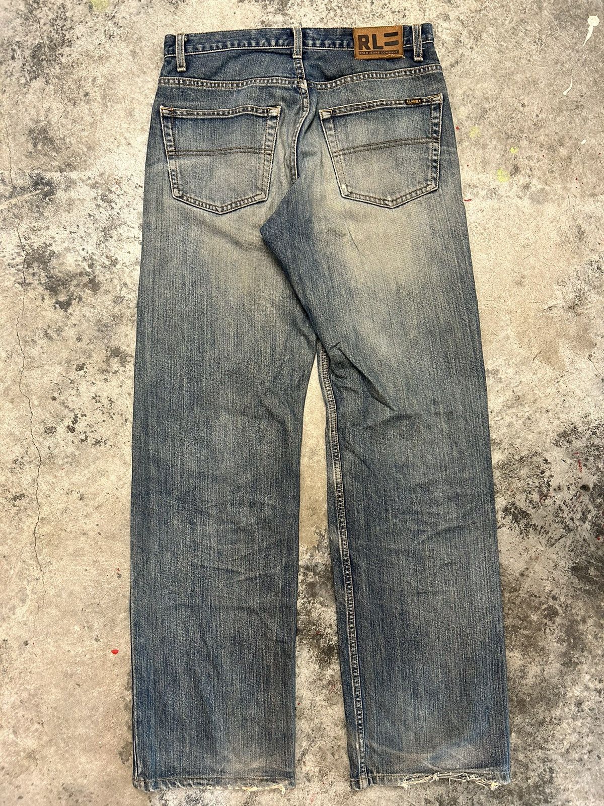 Polo Ralph Lauren Ralph Lauren Vintage Ripped Denim Jeans Size US 34 / EU 50 - 2 Thumbnail