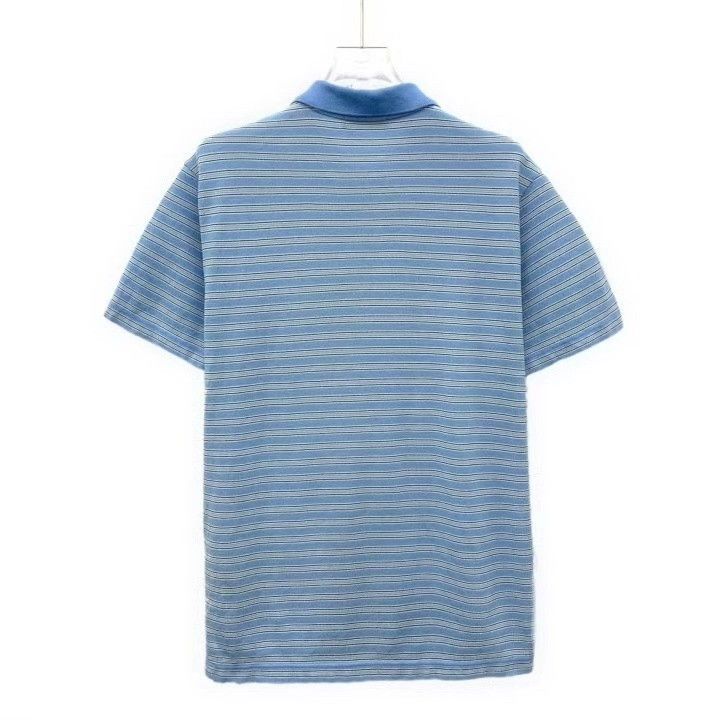 Prada Prada 25th Blue Logo Stripe Polo Shirt Size US S / EU 44-46 / 1 - 2 Thumbnail