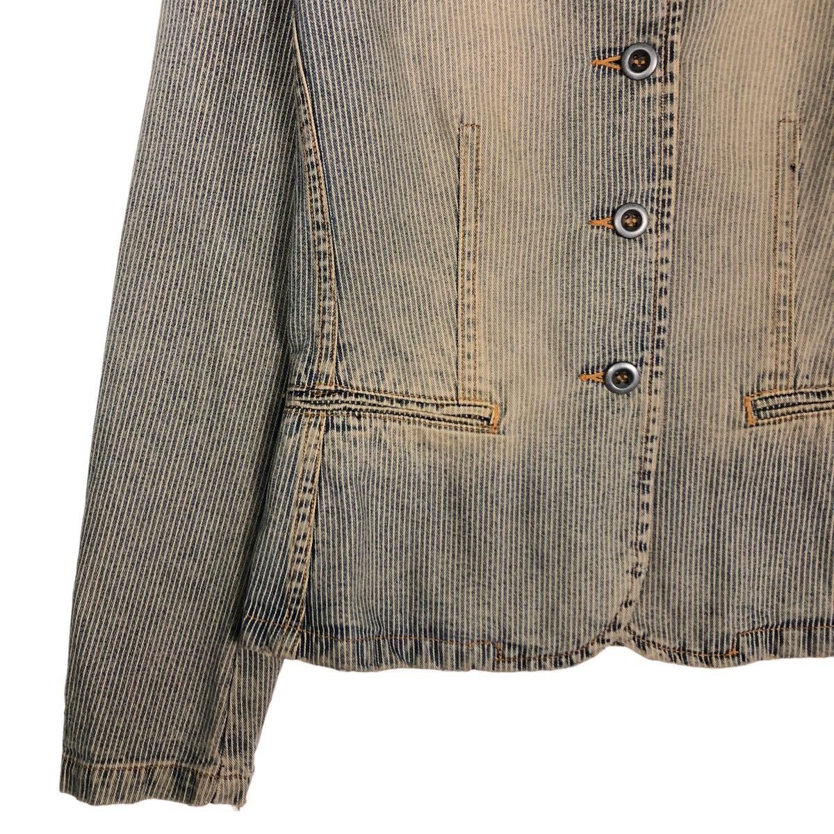 Calvin Klein 🔥VINTAGE CHORE STRIPED WORK JACKET CROPPED CALVIN KLEIN Size M / US 6-8 / IT 42-44 - 6 Thumbnail