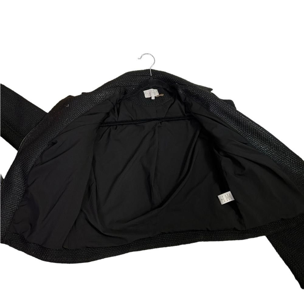 Designer 1. State l Tweed Black Moto Jacket Medium Size M / US 6-8 / IT 42-44 - 9 Thumbnail