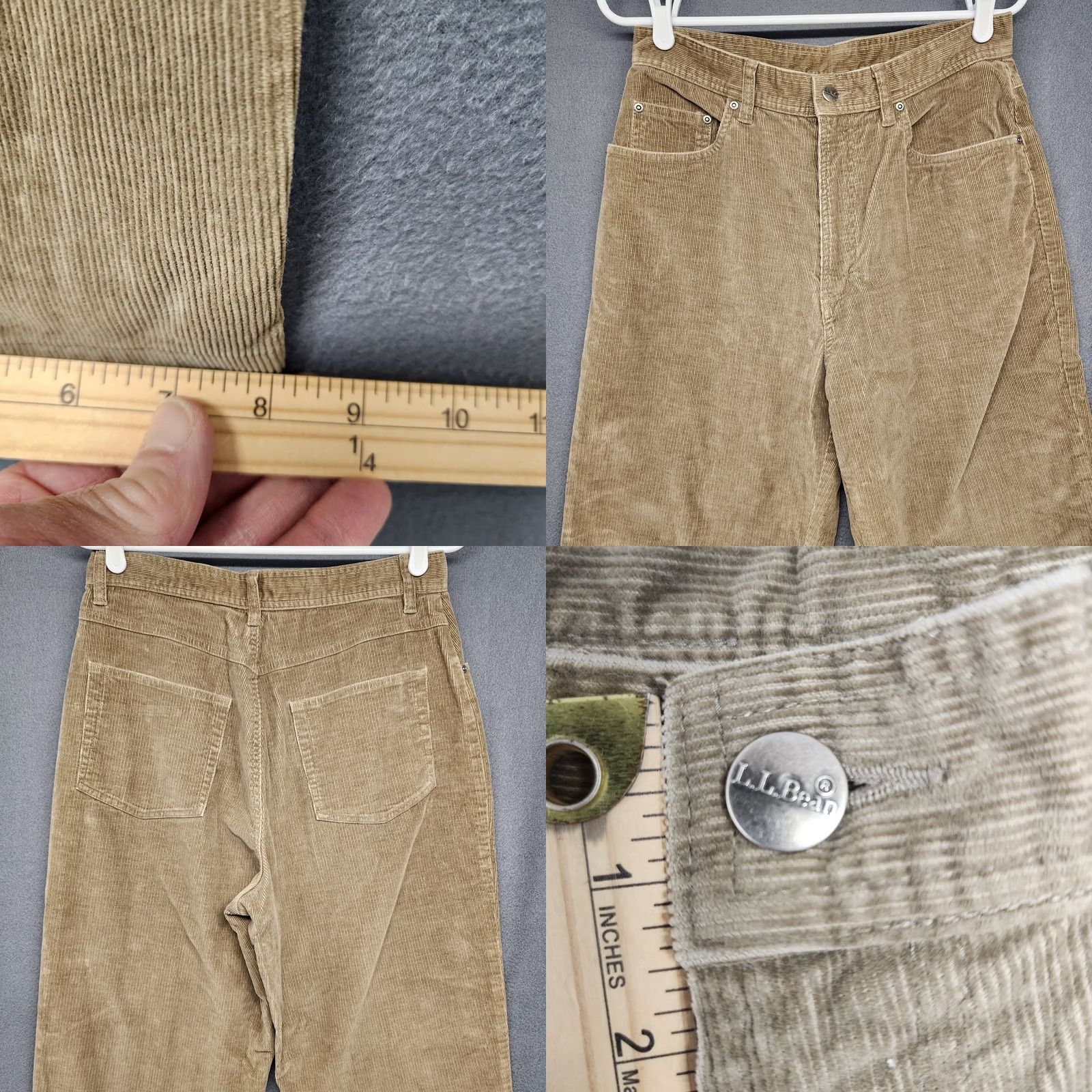 Vintage VINTAGE LL Bean Corduroy Pants Womens 12 Regular Brown Taper High Rise Stretch Size 34" / US 12 / IT 48 - 8 Thumbnail