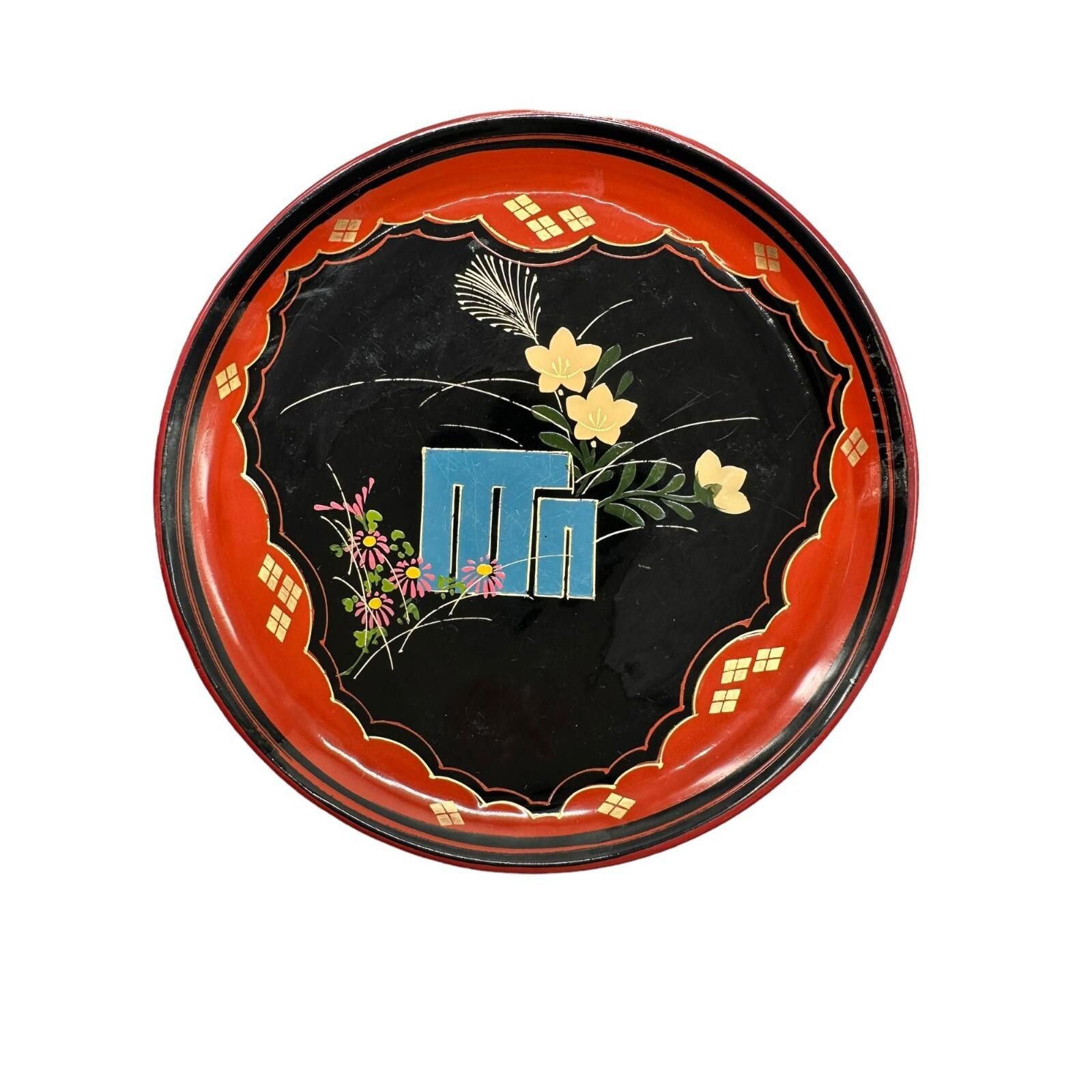Other Antique Japanese Black Lacquer Small Plate Set of 6 6.5" Size ONE SIZE - 9 Thumbnail
