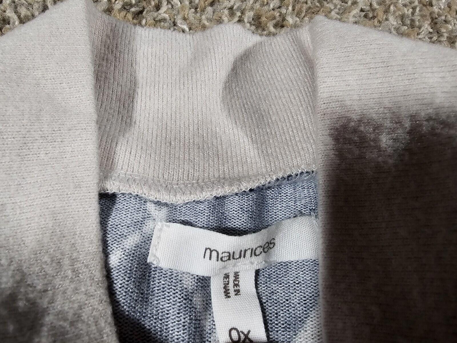 Designer Maurices Argyle 0x Mock Neck Sweatshirt Size XS / US 0-2 / IT 36-38 - 3 Thumbnail