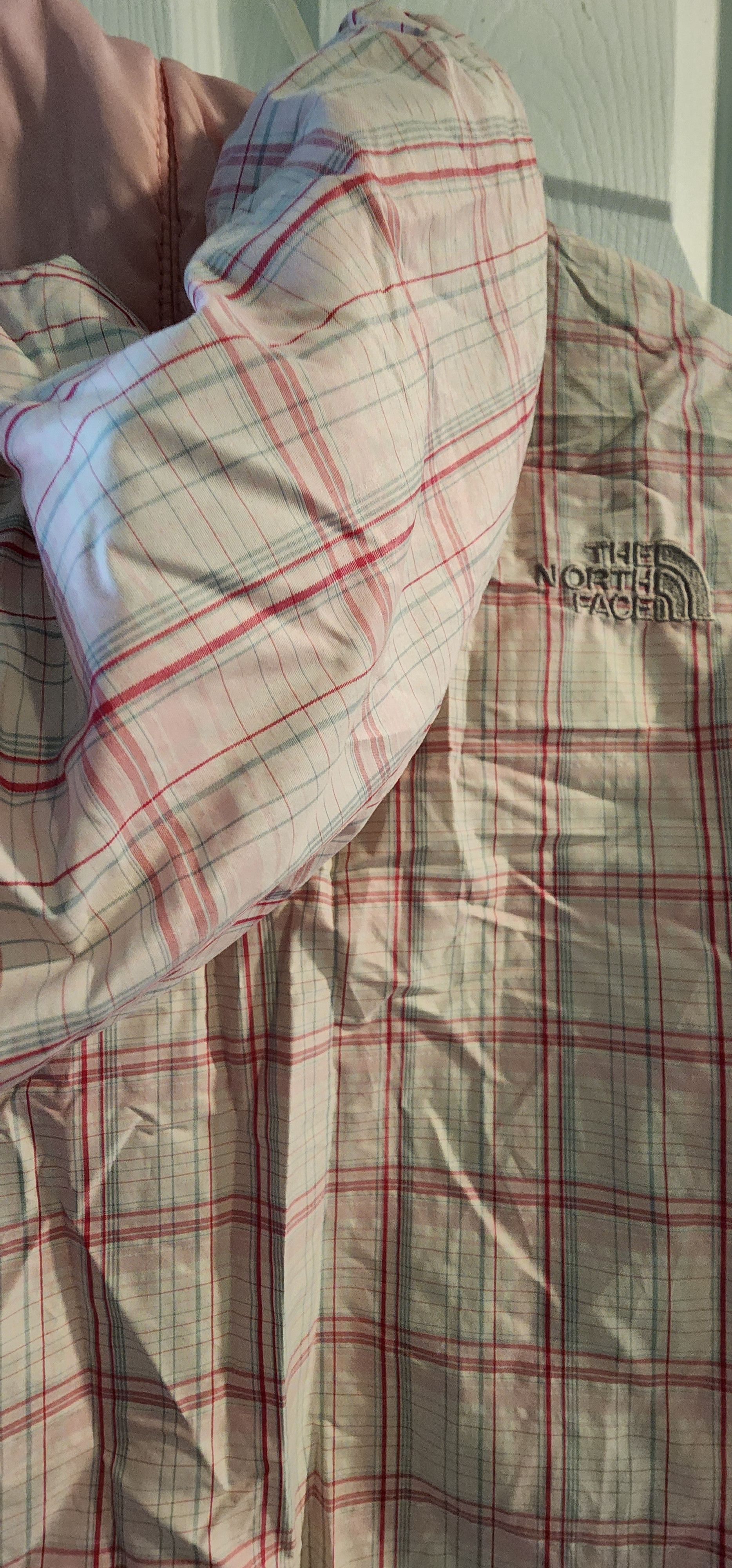 The North Face The North Face Girl's Pink/Plaid 550 Reversible Puffer XL Size S / US 4 / IT 40 - 12 Thumbnail