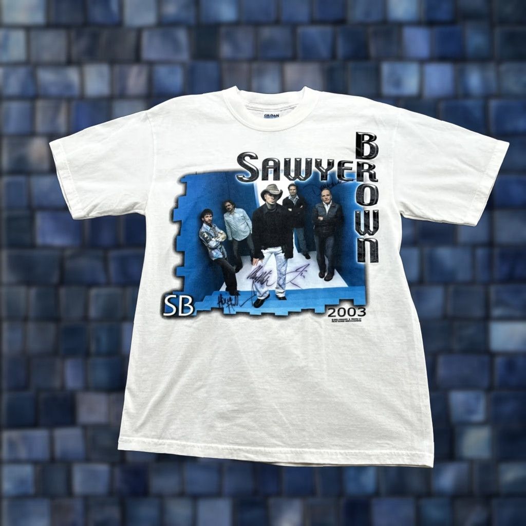 Vintage 2003 Summer Tour Signed Shirt By Sawyer Brown Band Nice Size Medium Shirt Mens M Brown Band 2003 Summer Tour Signed Shirt Sawyer Brown Mens M Brown Size US M / EU 48-50 / 2 - 1 Thumbnail