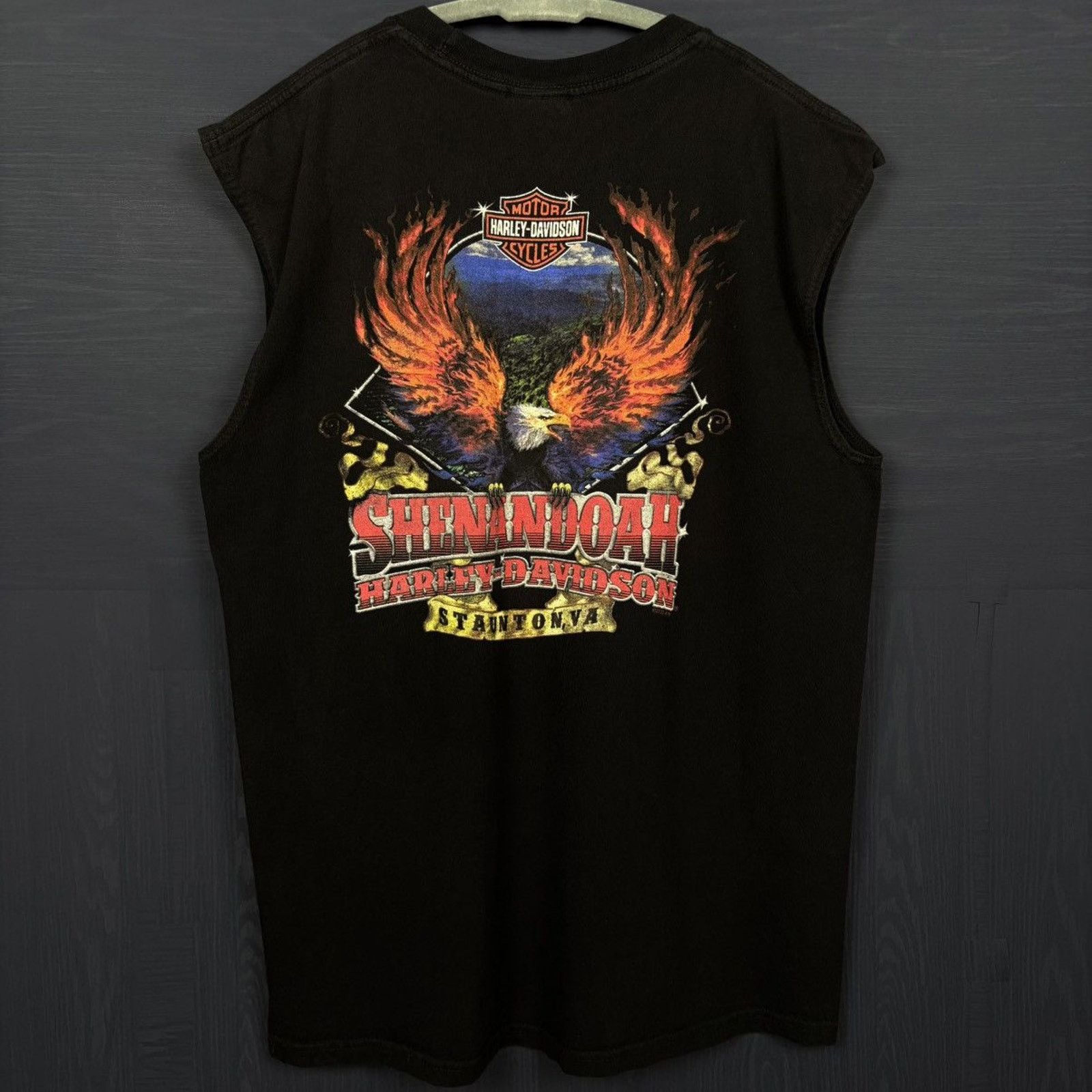 Harley Davidson × Japanese Brand × Vintage 🇺🇸2012 HARLEY-DAVIDSON Virginia Eagle Tank Size US L / EU 52-54 / 3 - 1 Thumbnail