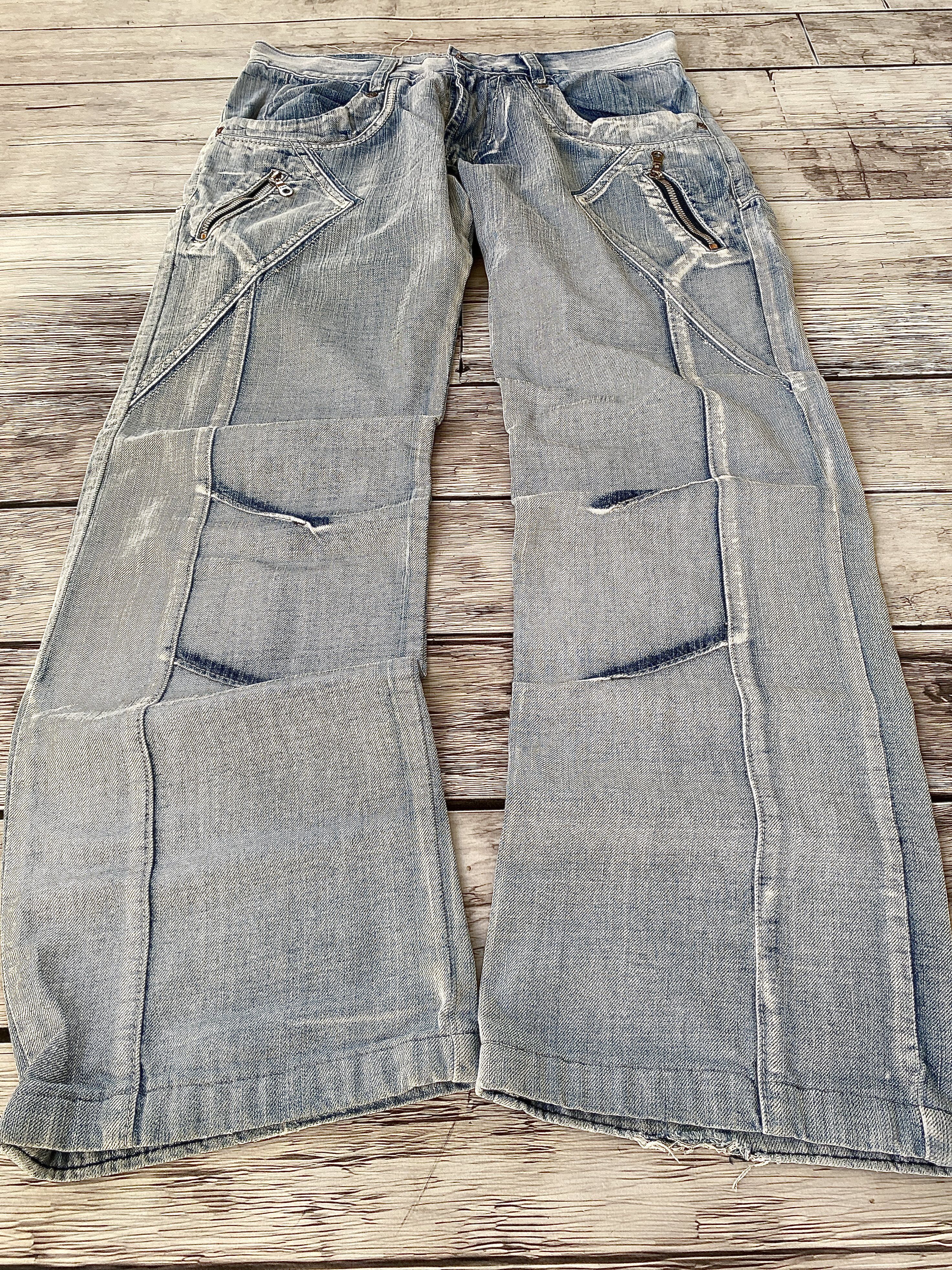 JNCO × Japanese Brand Vintage Baggy Rap sk8 Jnco Style Washed Jeans y2k Size US 32 / EU 48 - 2 Thumbnail