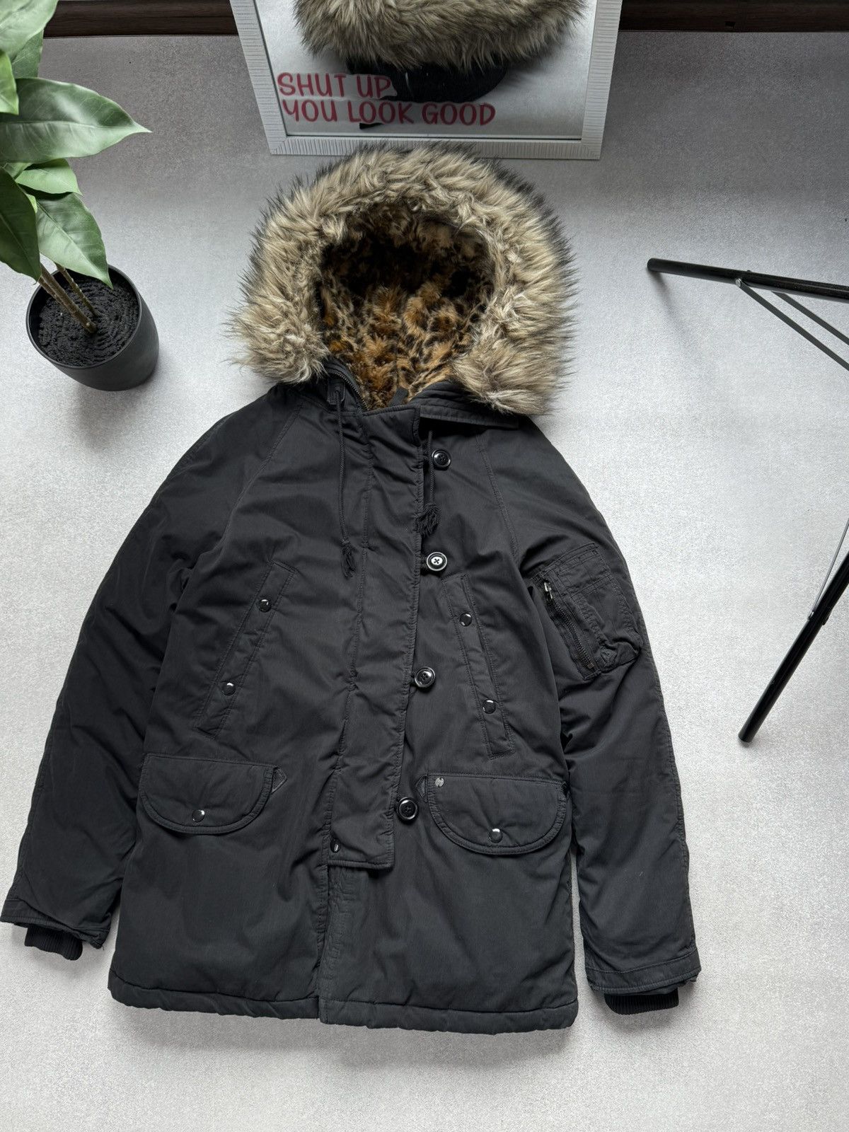 Denim & Supply Ralph Lauren Denim & Supply Ralph Lauren Faux Fur Parka Jacket Hooded Size XS / US 0-2 / IT 36-38 - 2 Thumbnail