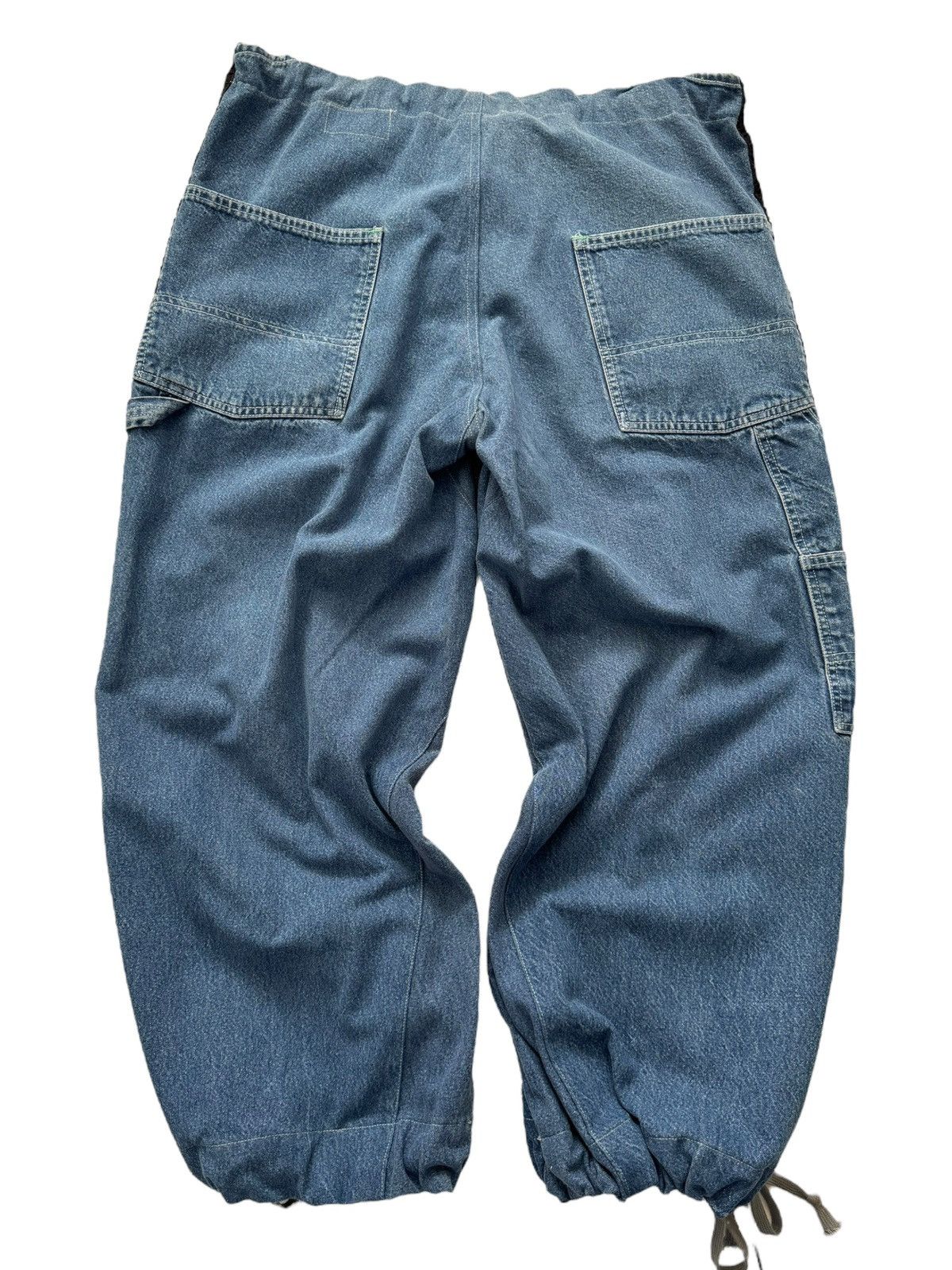 Greg Lauren Sz4 Denim Wide Leg Tux Baggy Pant Size US 34 / EU 50 - 4 Thumbnail
