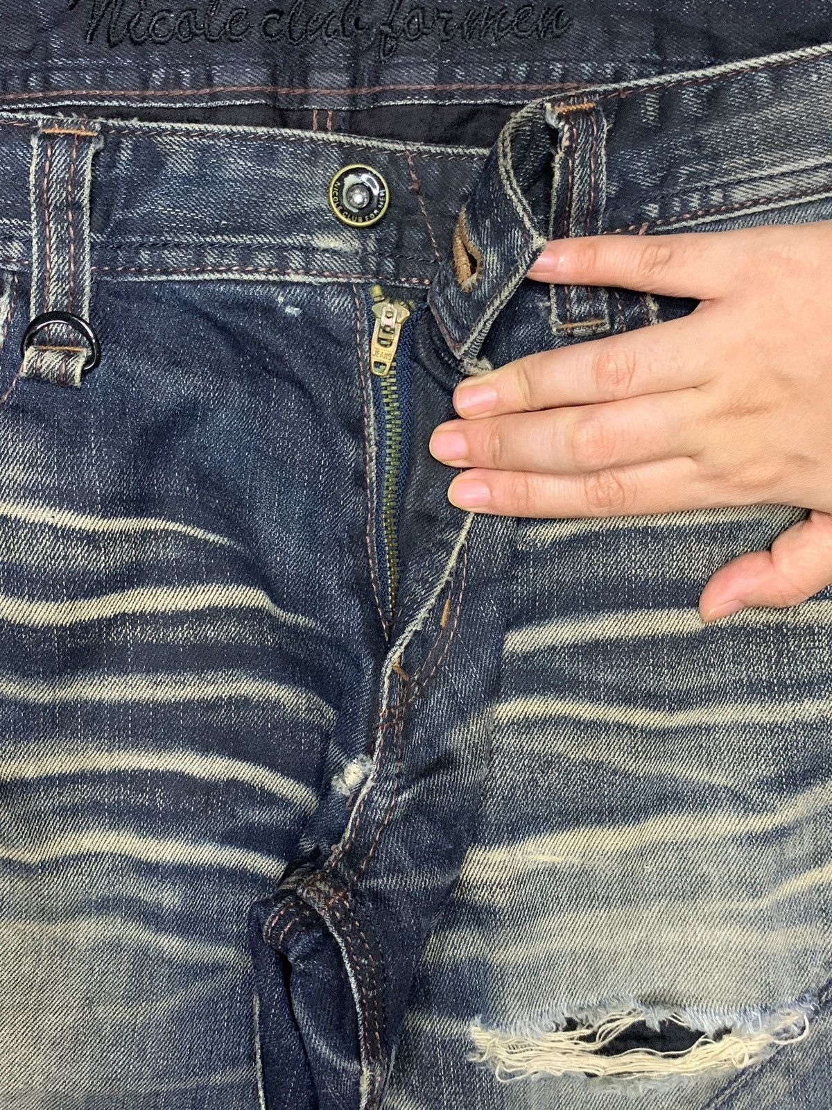 Japanese Brand Vintage Japanese Brand Rusty Mud Wash 9 Pocket Bootcut Jeans Size US 32 / EU 48 - 3 Thumbnail