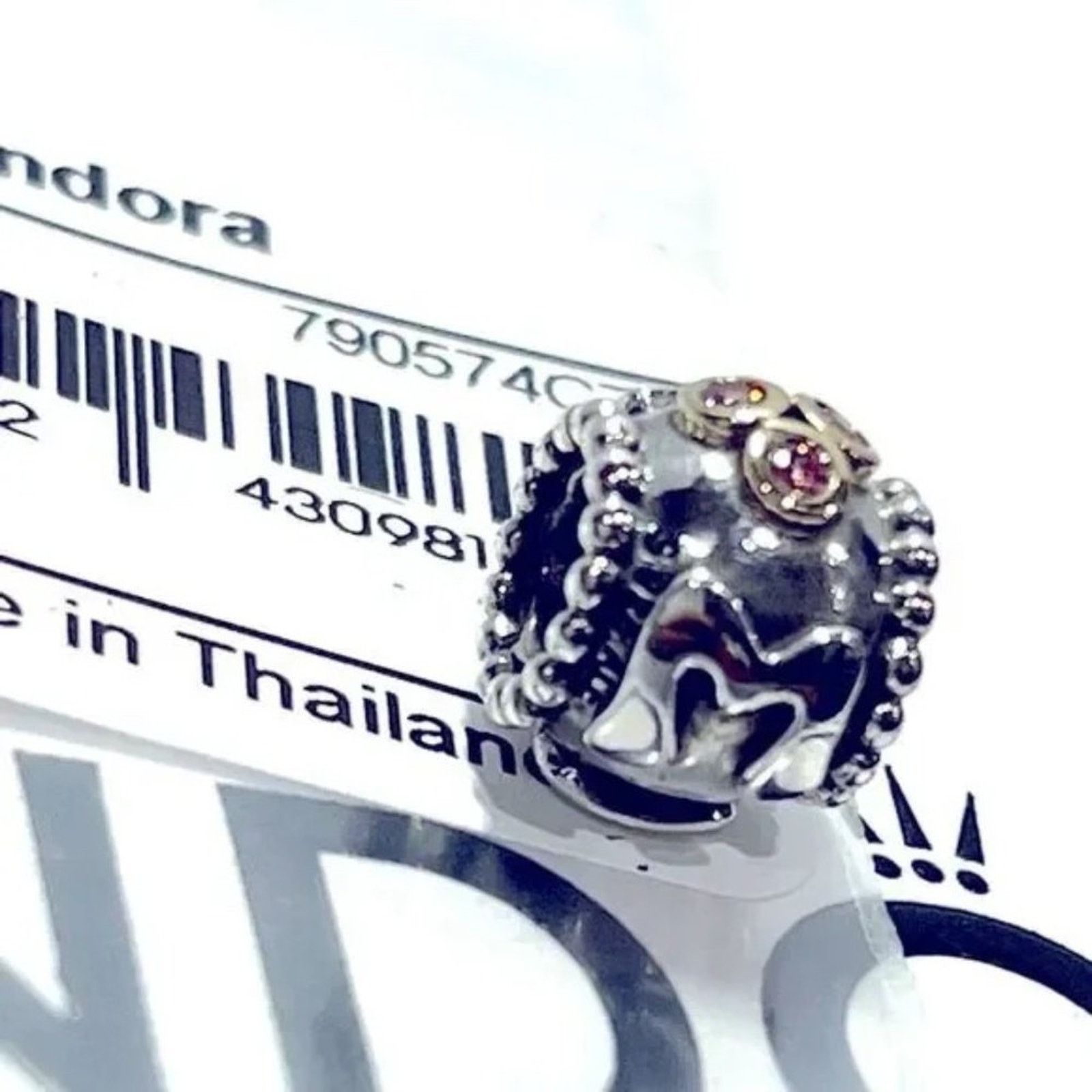 pandora PANDORA Mom Charm with Pink CZ - 790574CZS Size ONE SIZE - 4 Thumbnail