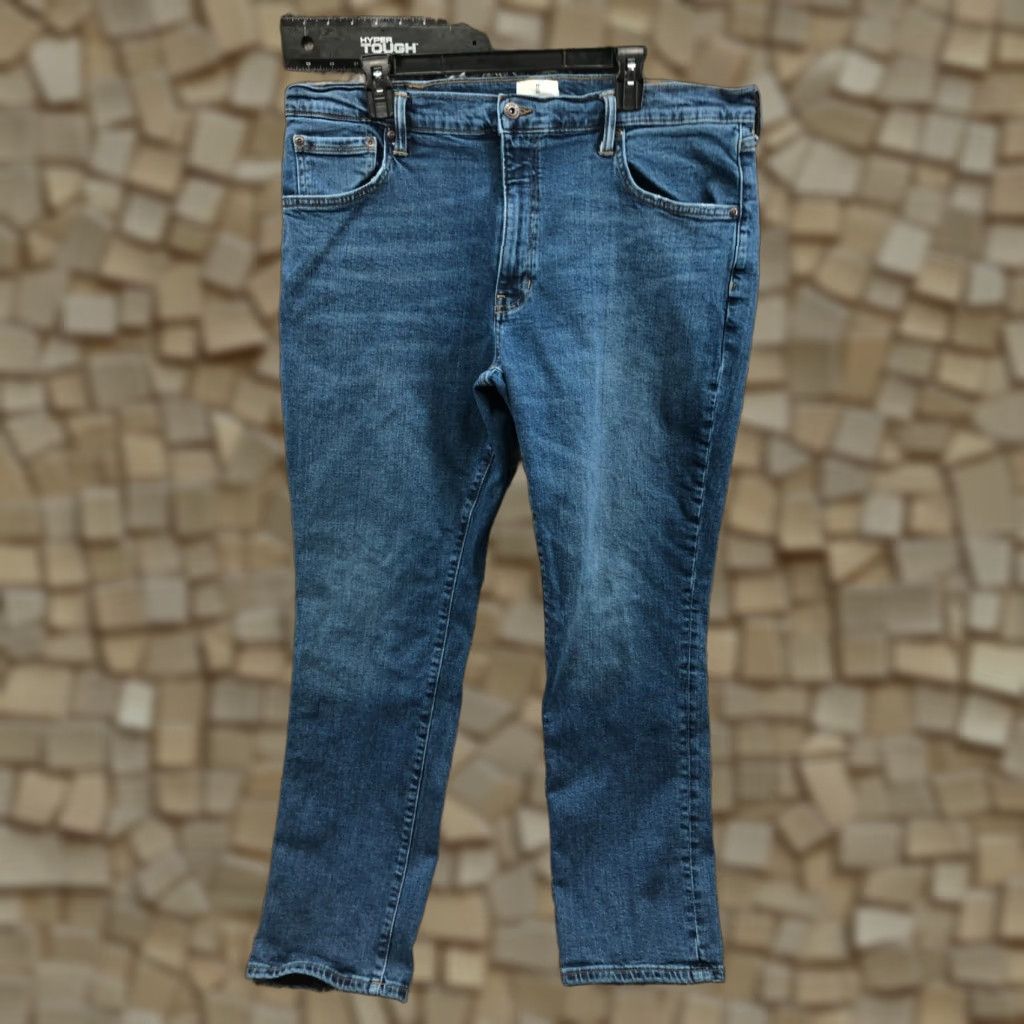 Vintage Mutual Weave The Taper Jeans Mens 40x30 Mid Rise Medium Wash Blue Size US 40 / EU 56 - 1 Thumbnail