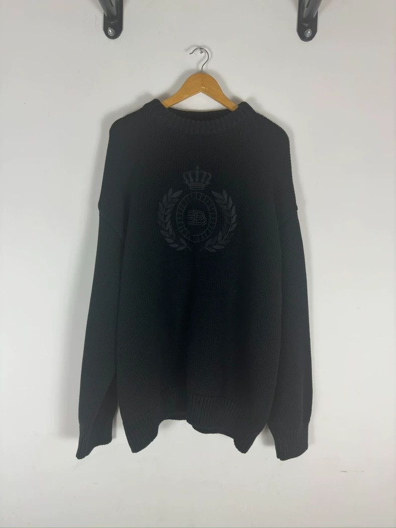 Balenciaga Balenciaga Black knit crewneck shirt Size US M / EU 48-50 / 2 - 1 Thumbnail