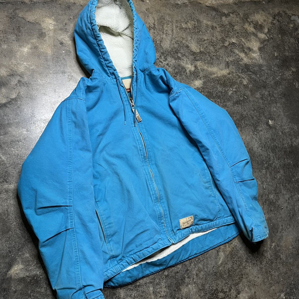 Vintage vintage turquoise carhartt style zip up jacket Size US XL / EU 56 / 4 - 2 Thumbnail