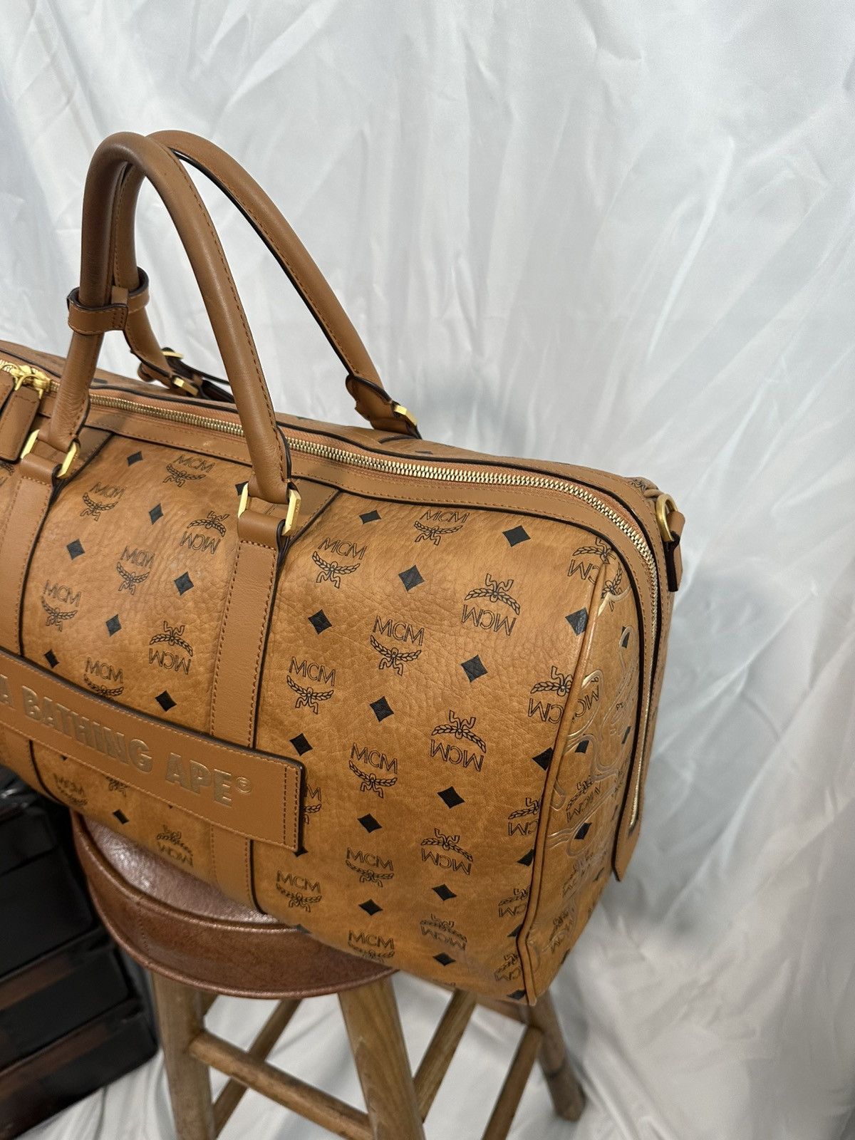 Bape × MCM Mcm x Bape Duffle Size ONE SIZE - 10 Thumbnail