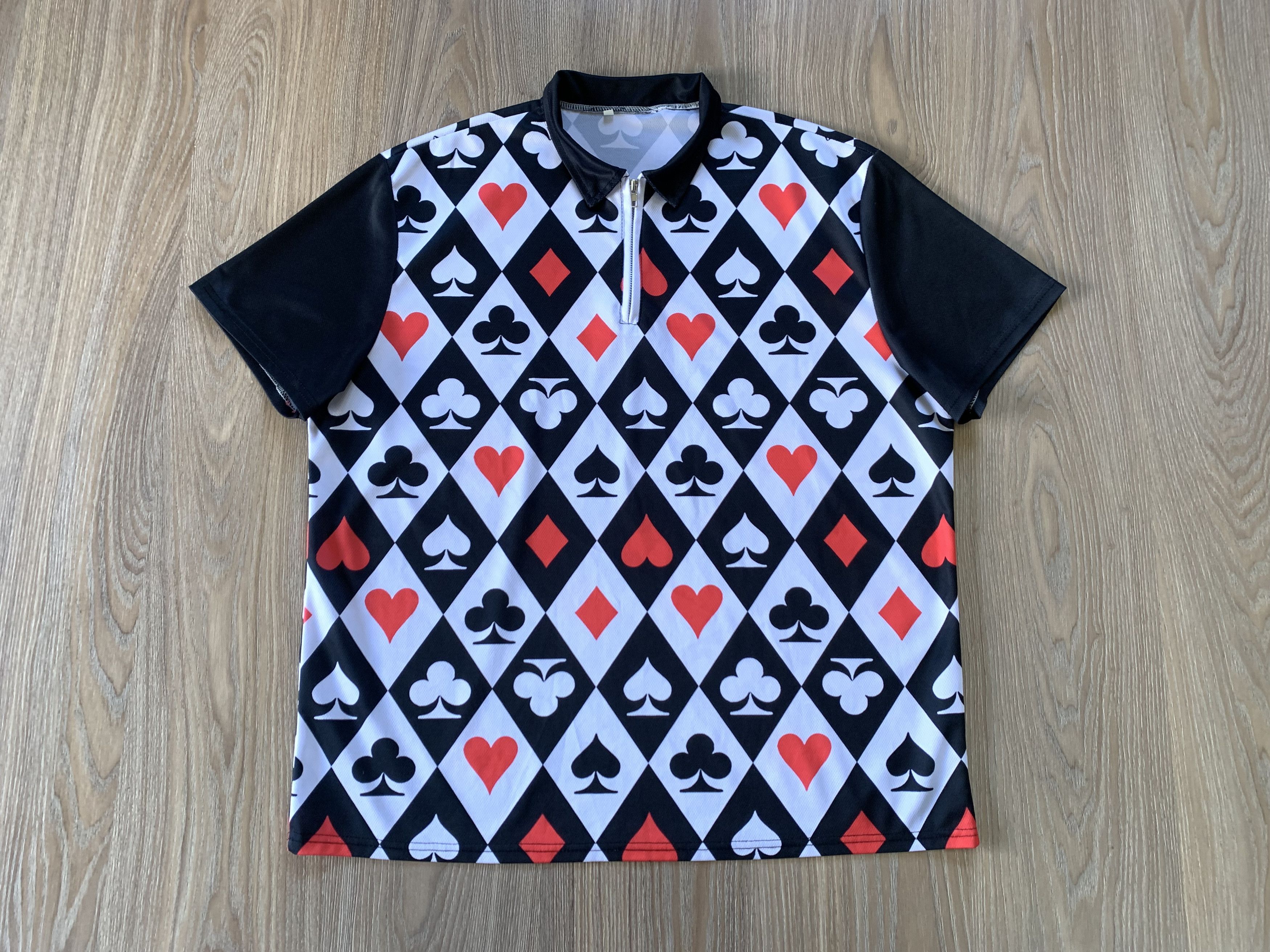 Bicycle Men's Short Sleeve Cards Printed Cycling Jersey Size US XXL / EU 58 / 5 - 2 Thumbnail