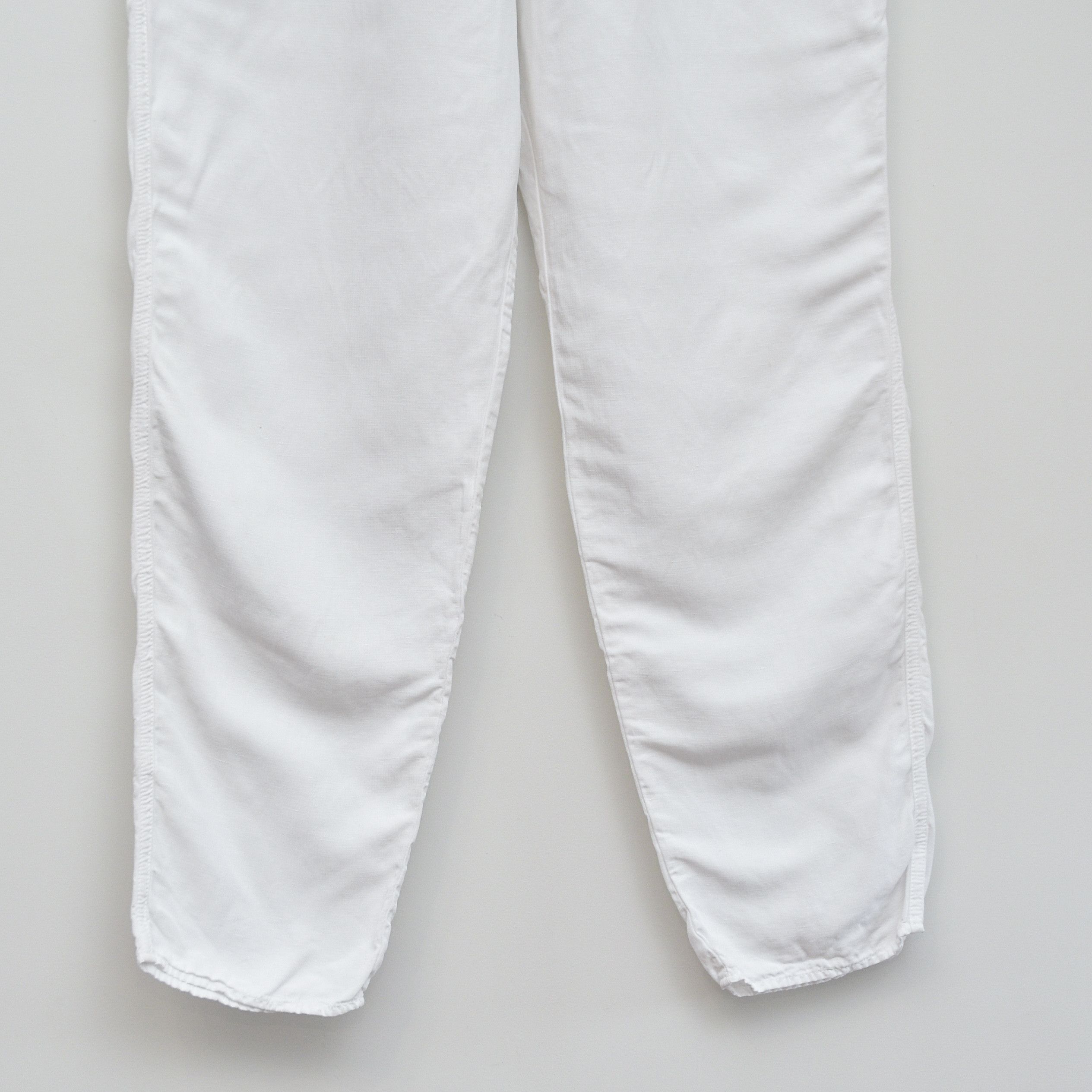OSKA Oska White Linen Wide Pants Baggy Oversized Cropped sz 5 Size 38" / US 16 / IT 52 - 4 Thumbnail