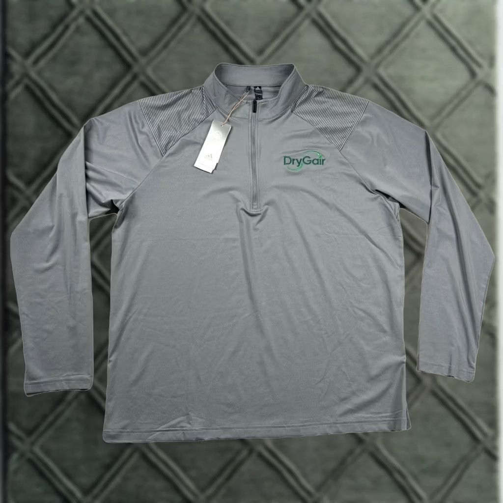 Adidas Adidas Golf Pullover Sweatshirt Mens XL Gray 1/4 Zip Performance Embroidered Size US XL / EU 56 / 4 - 1 Thumbnail
