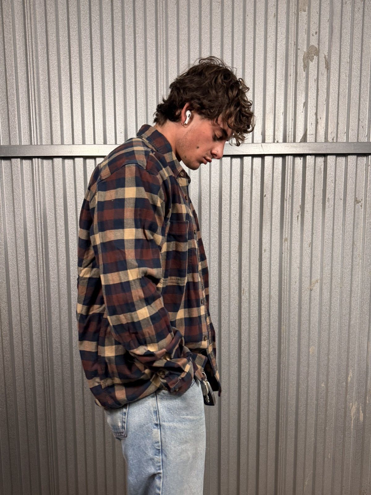 Carhartt Carhartt Plaid Brown Classic Button Up Shirt Size US L / EU 52-54 / 3 - 4 Thumbnail