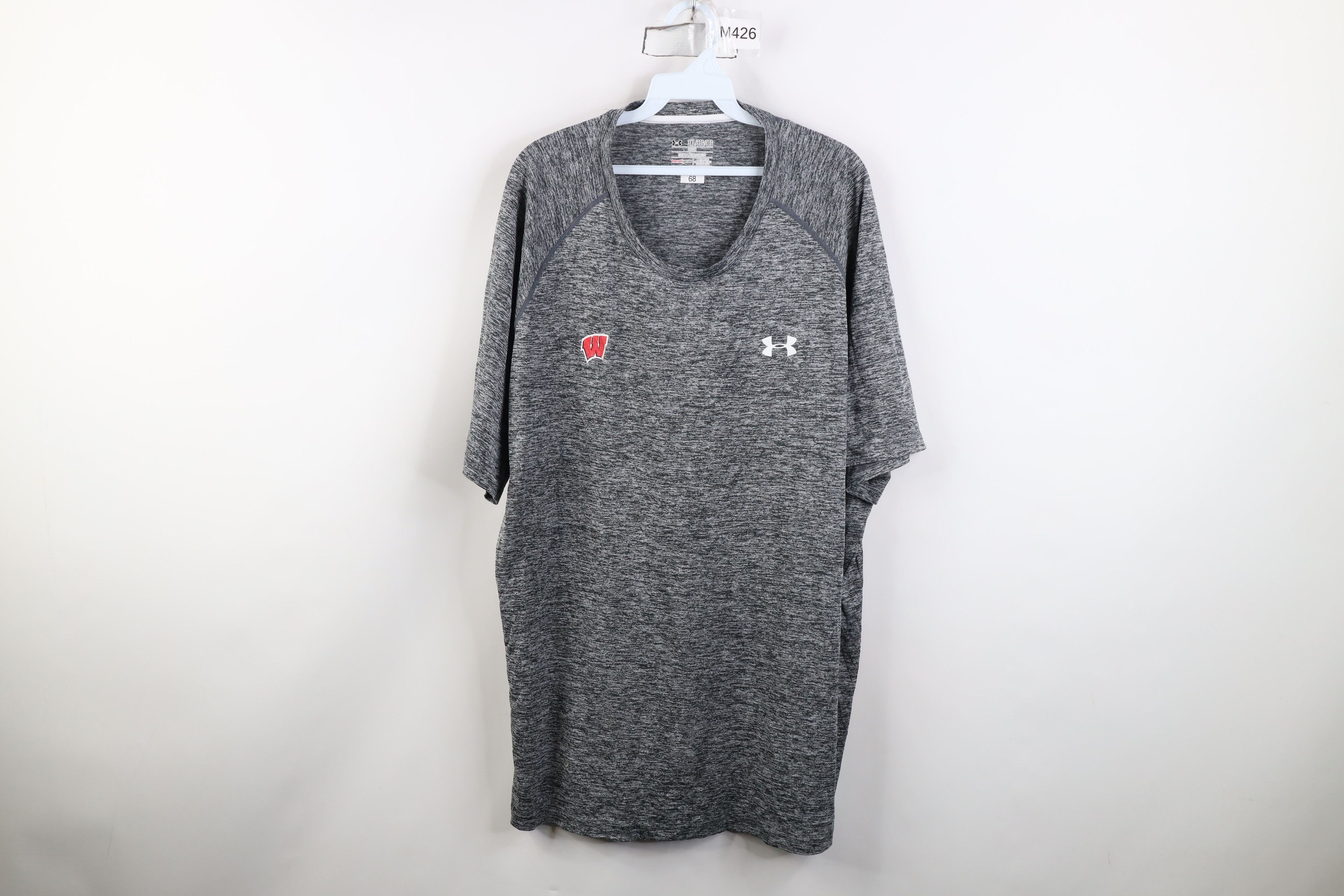 Under Armour Under Armour University of Wisconsin Football T-Shirt Gray Size US XXL / EU 58 / 5 - 1 Thumbnail