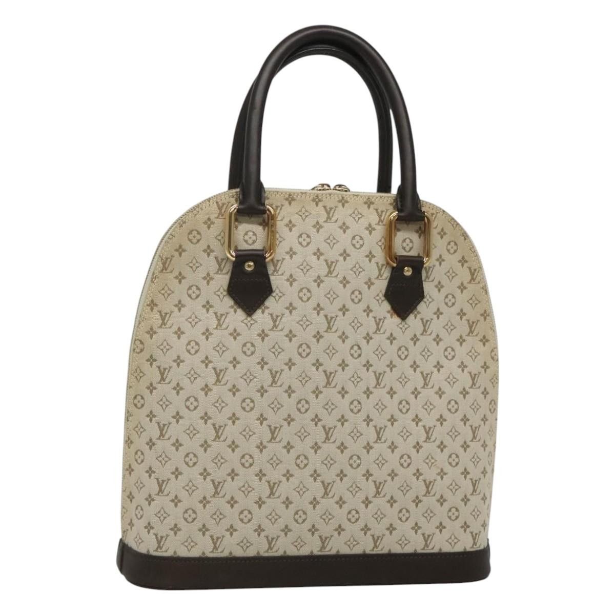 Louis Vuitton Monogram Mini Alma Haut Hand Bag Khaki M92203 Lv Auth Ep8029 in Brown, Women's