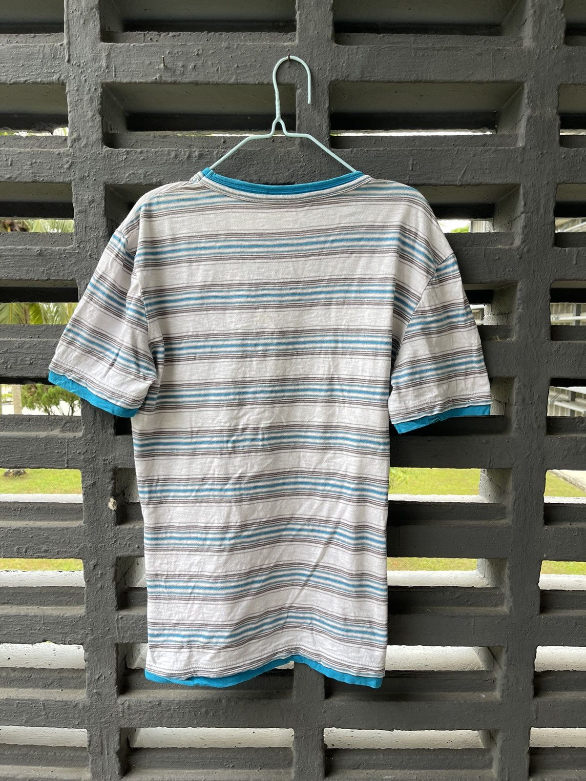 Burberry × Designer Burberry Torridge Stripe t-shirt 📸 Size US M / EU 48-50 / 2 - 2 Thumbnail
