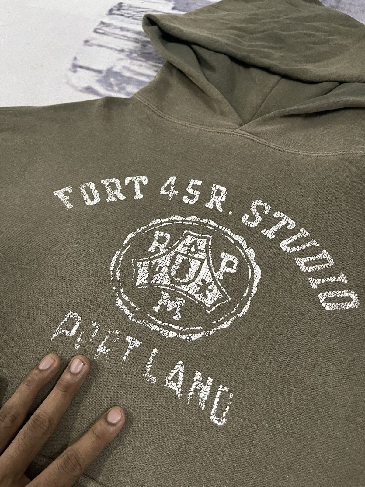 45rpm × Japanese Brand × Vintage 90s 45RPM RARE FADED HOODIE Size US S / EU 44-46 / 1 - 7 Thumbnail