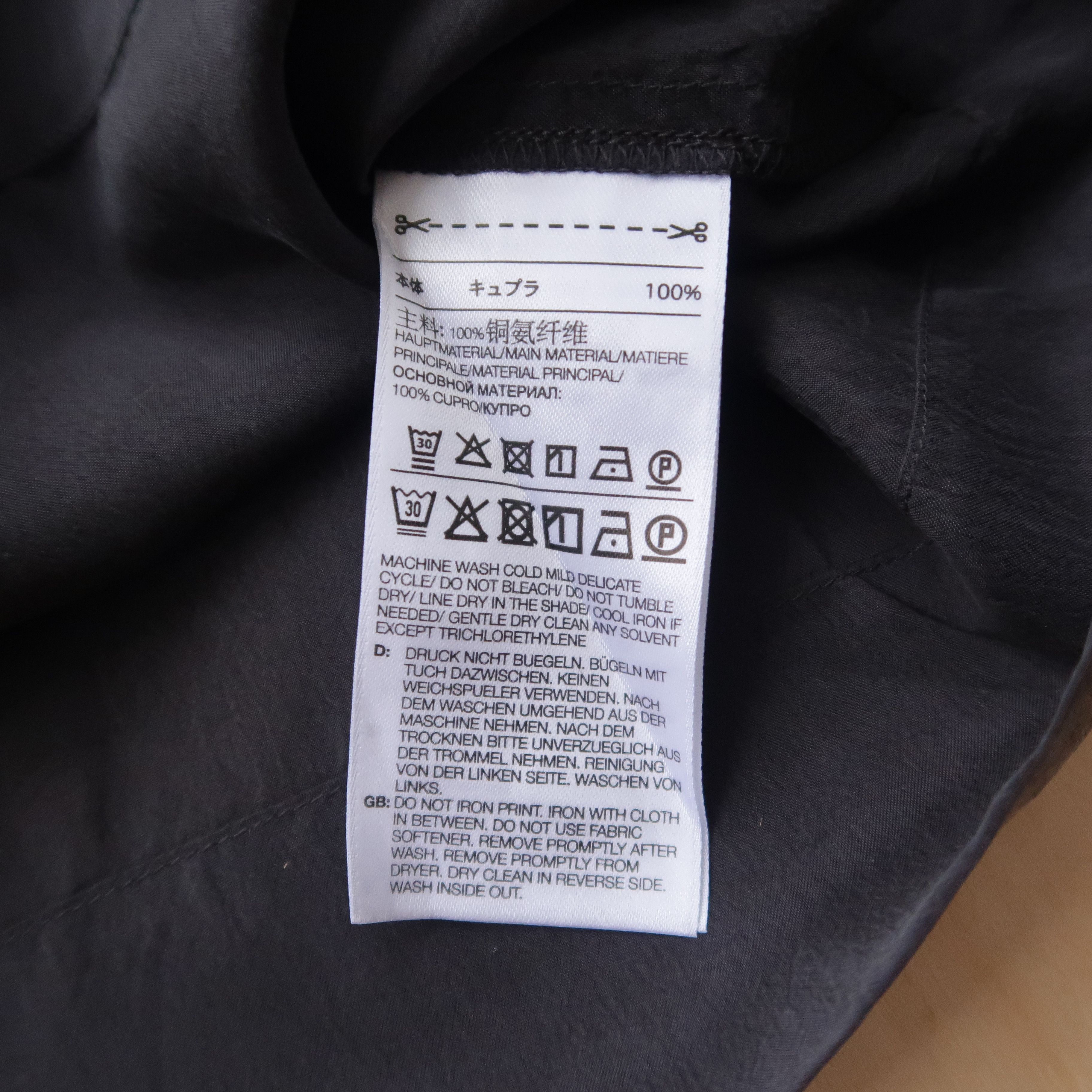 Y-3 2021 Yohji Yamamoto Y-3 CH3 Sanded Cupro Asymmetric Size US M / EU 48-50 / 2 - 9 Thumbnail