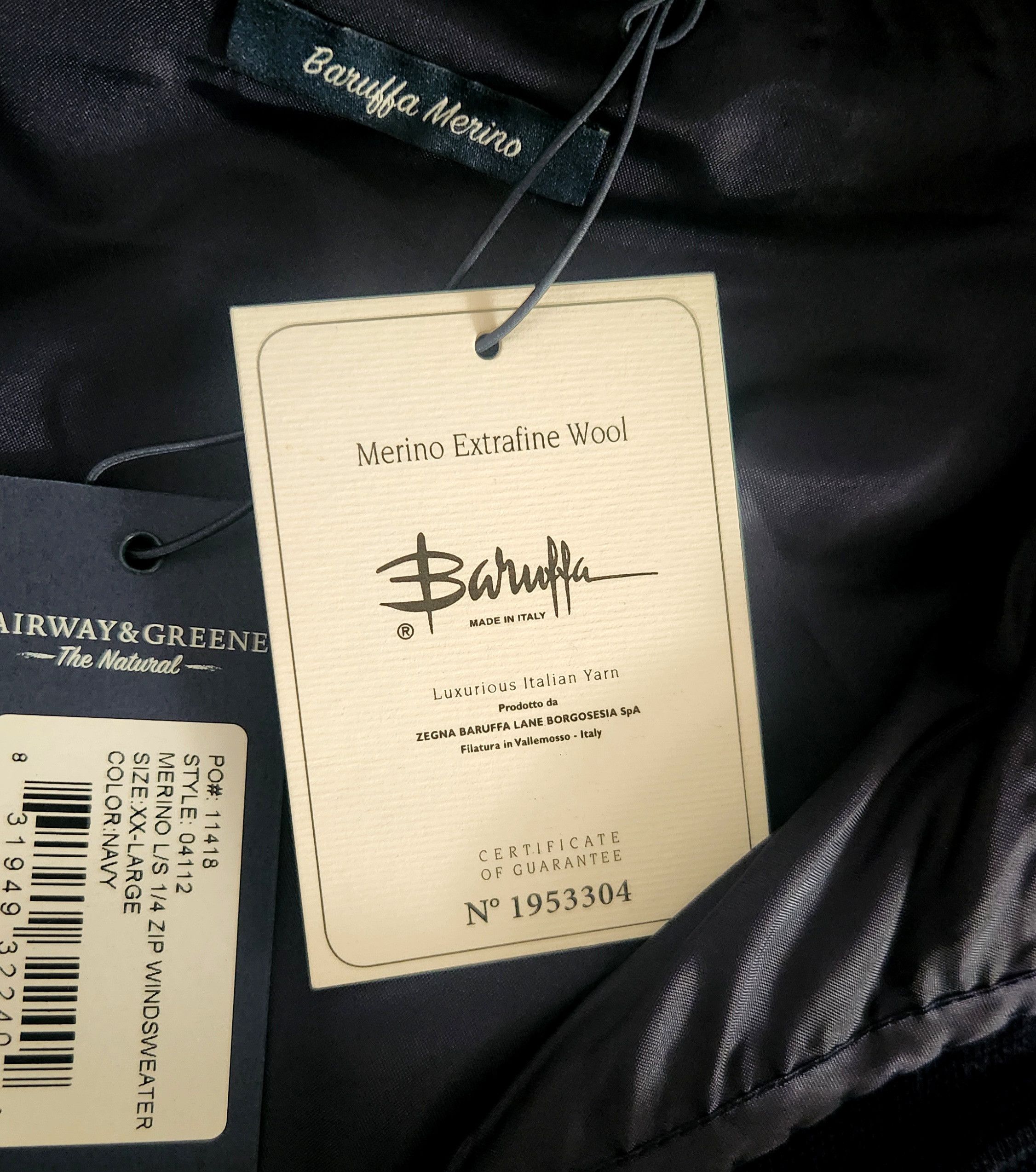 Designer Pebble Beach Baruffa Merino by Fairway & Greene Golf XXL Size US XXL / EU 58 / 5 - 7 Thumbnail