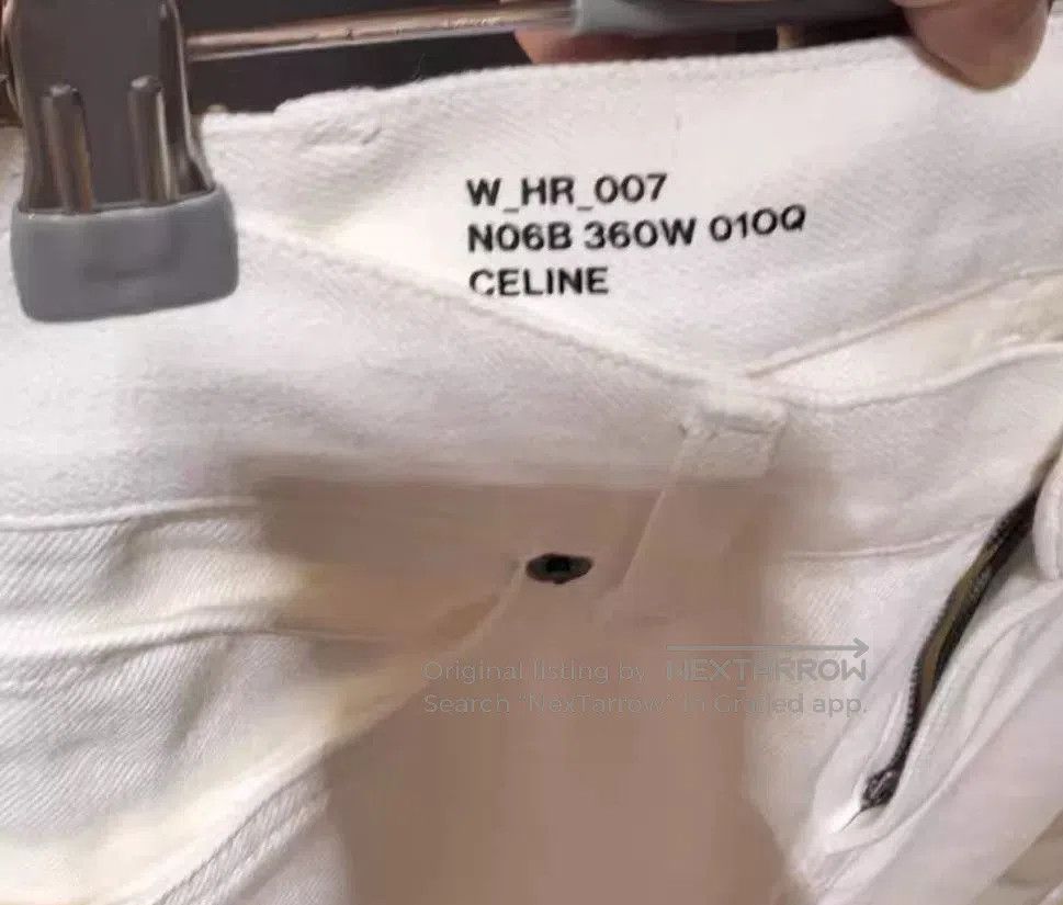 Celine Celine White Flared Denim Pants. Size 27" / US 4 / IT 40 - 7 Thumbnail