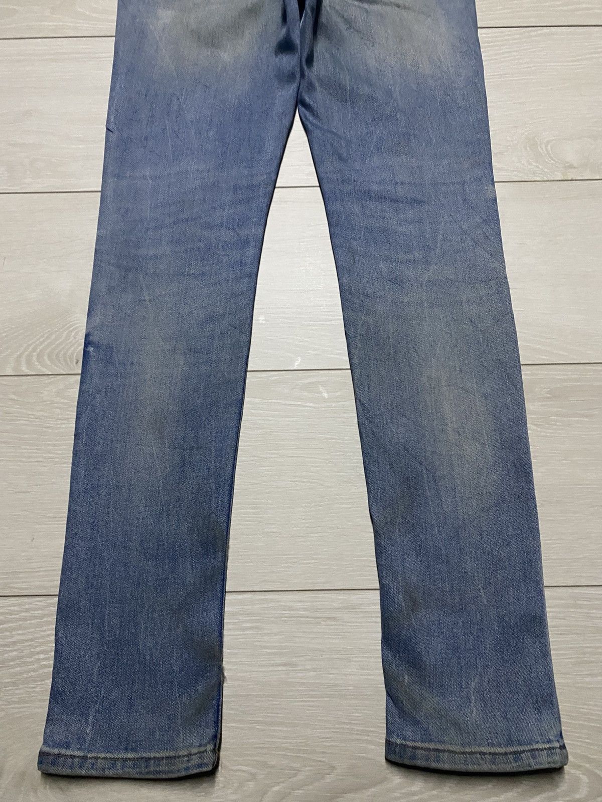 Rhude × Zara Vintage Zara Denim Distressed Studed Skinny Jeans Size US 30 / EU 46 - 8 Thumbnail