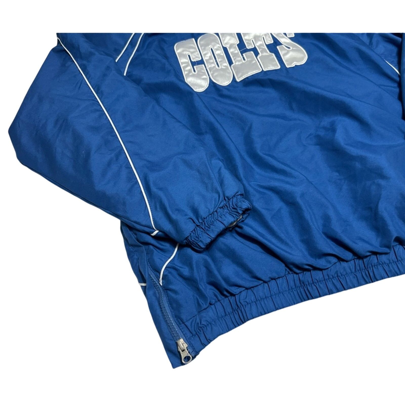 NFL Indianapolis Colts Team Pullover Jacket Windbreaker XL CLEAN Size US XL / EU 56 / 4 - 4 Thumbnail