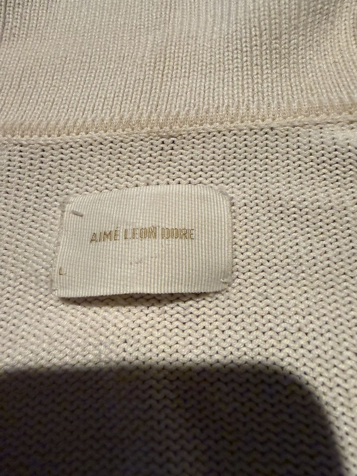 Aime Leon Dore Aime Leon Dore knit polo beige Size US L / EU 52-54 / 3 - 3 Thumbnail