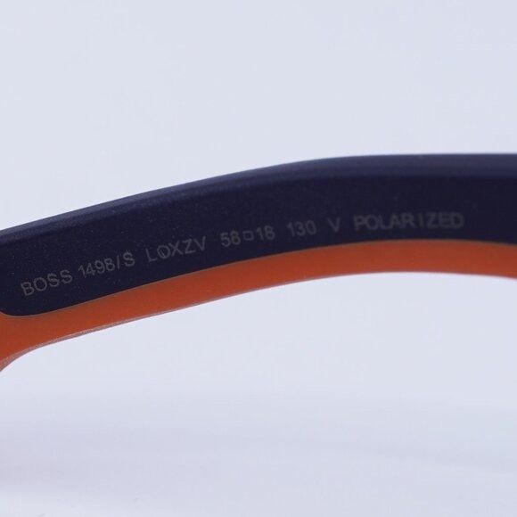 Hugo Boss Hugo BOSS 1498/S 0LOX ZV Sunglasses Blue Rectangle Frame Size ONE SIZE - 7 Thumbnail
