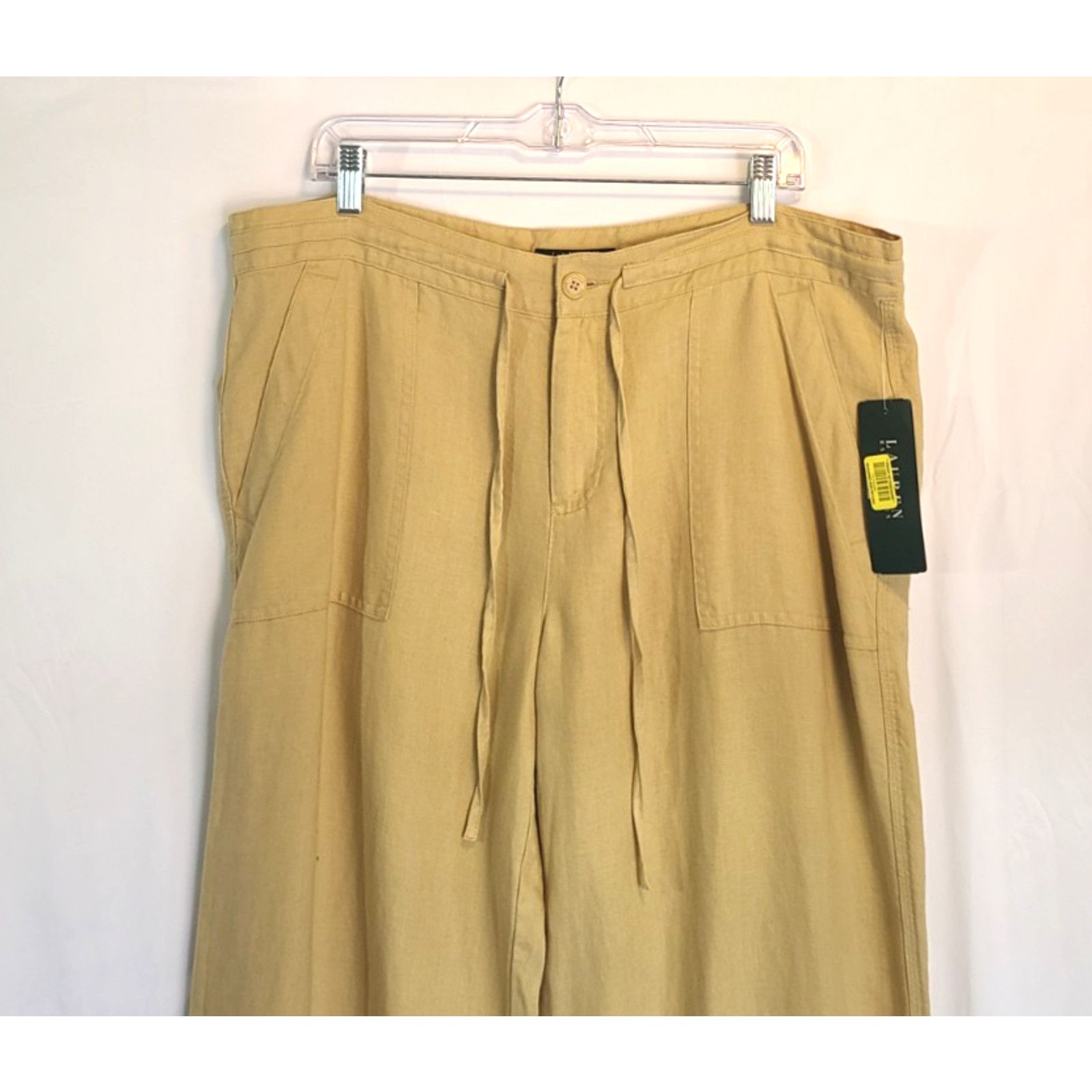 Lauren Ralph Lauren New W/Tag Lauren Ralph Lauren Womens Linen Wide Leg Pants 14 Size 36" / US 14 / IT 50 - 5 Thumbnail