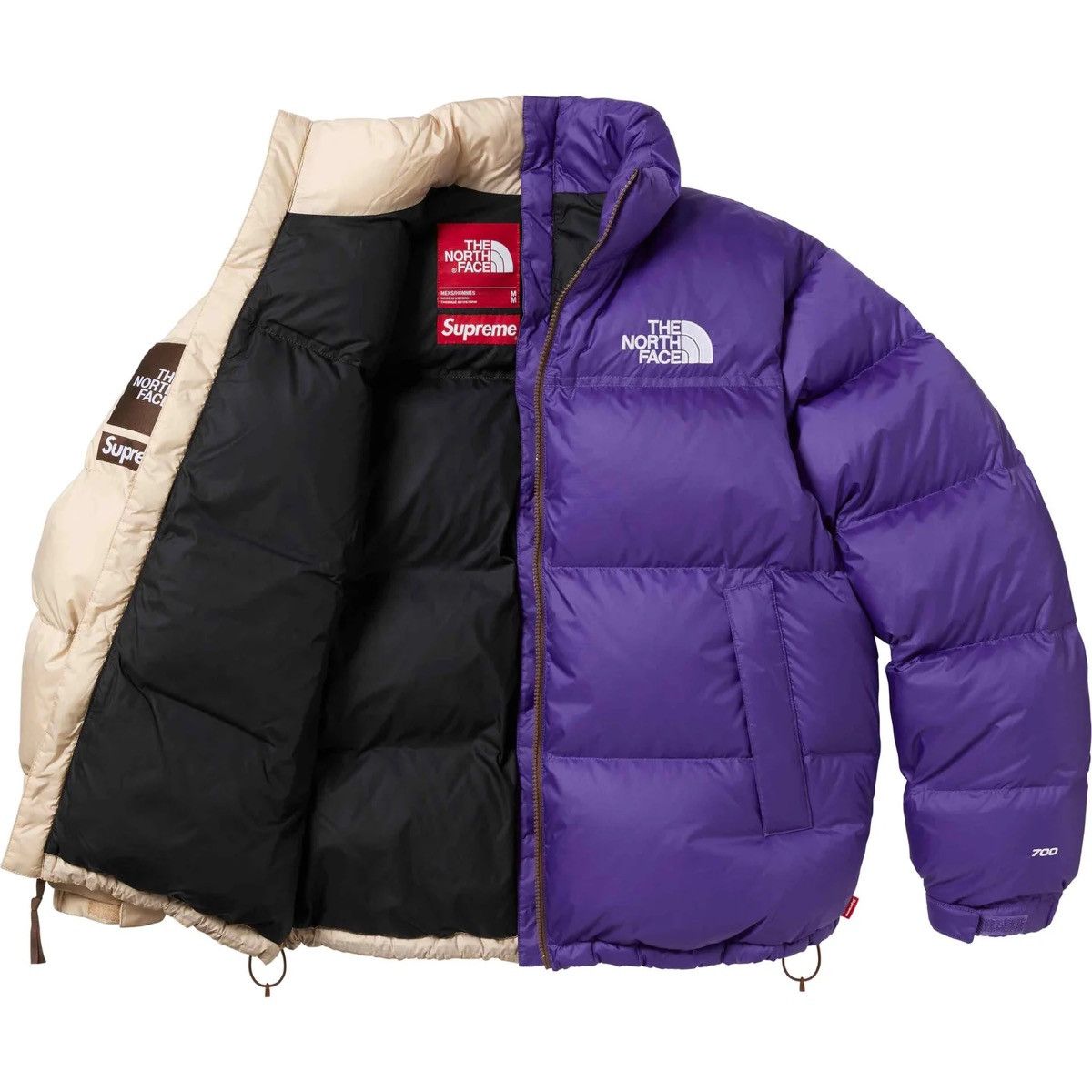 Supreme Supreme x The North Face® Split Nuptse Jacket - S - Tan