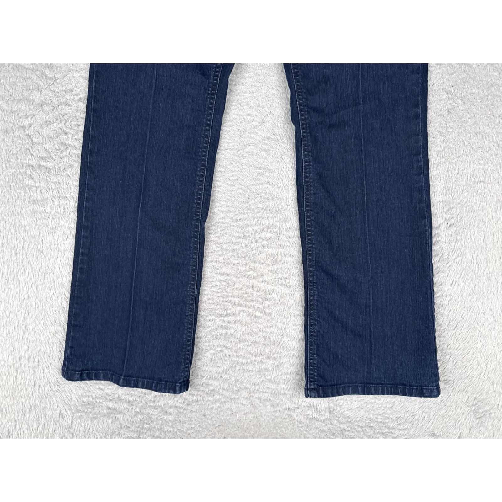 Laura Ashley VINTAGE? (No) Laura Ashley Jeans Womens 10P Petite Straight Denim 29x29 Blue Mid Rise Stretch Studded 5-Pocket Size 32" / US 10 / IT 46 - 2 Thumbnail