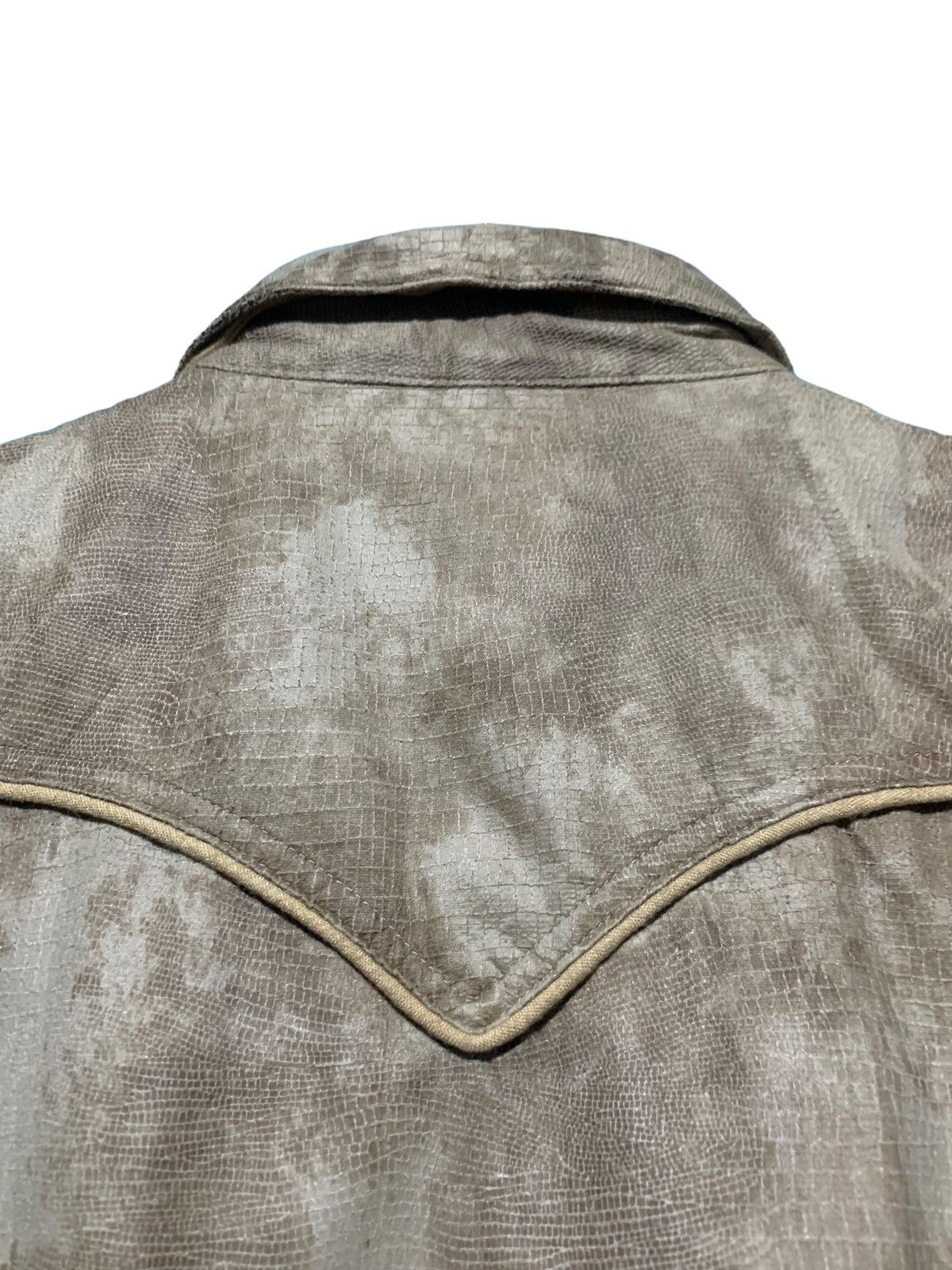 If Six Was Nine Semantic Design snakeskin texture double collar shirt Size US M / EU 48-50 / 2 - 9 Thumbnail