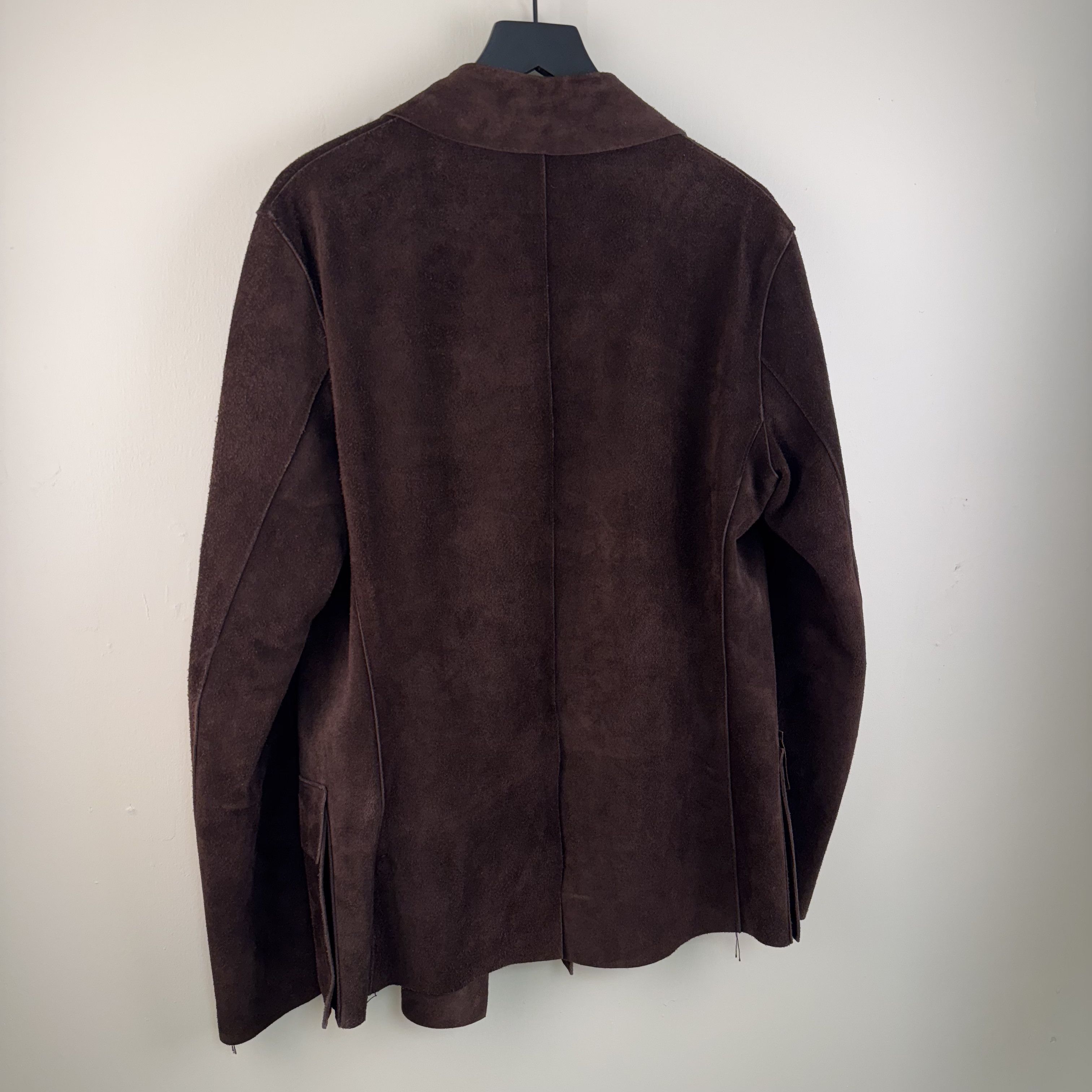 Yves Saint Laurent Yves Saint Laurent Rive Gauche Suede Jacket Size L / US 10 / IT 46 - 12 Thumbnail