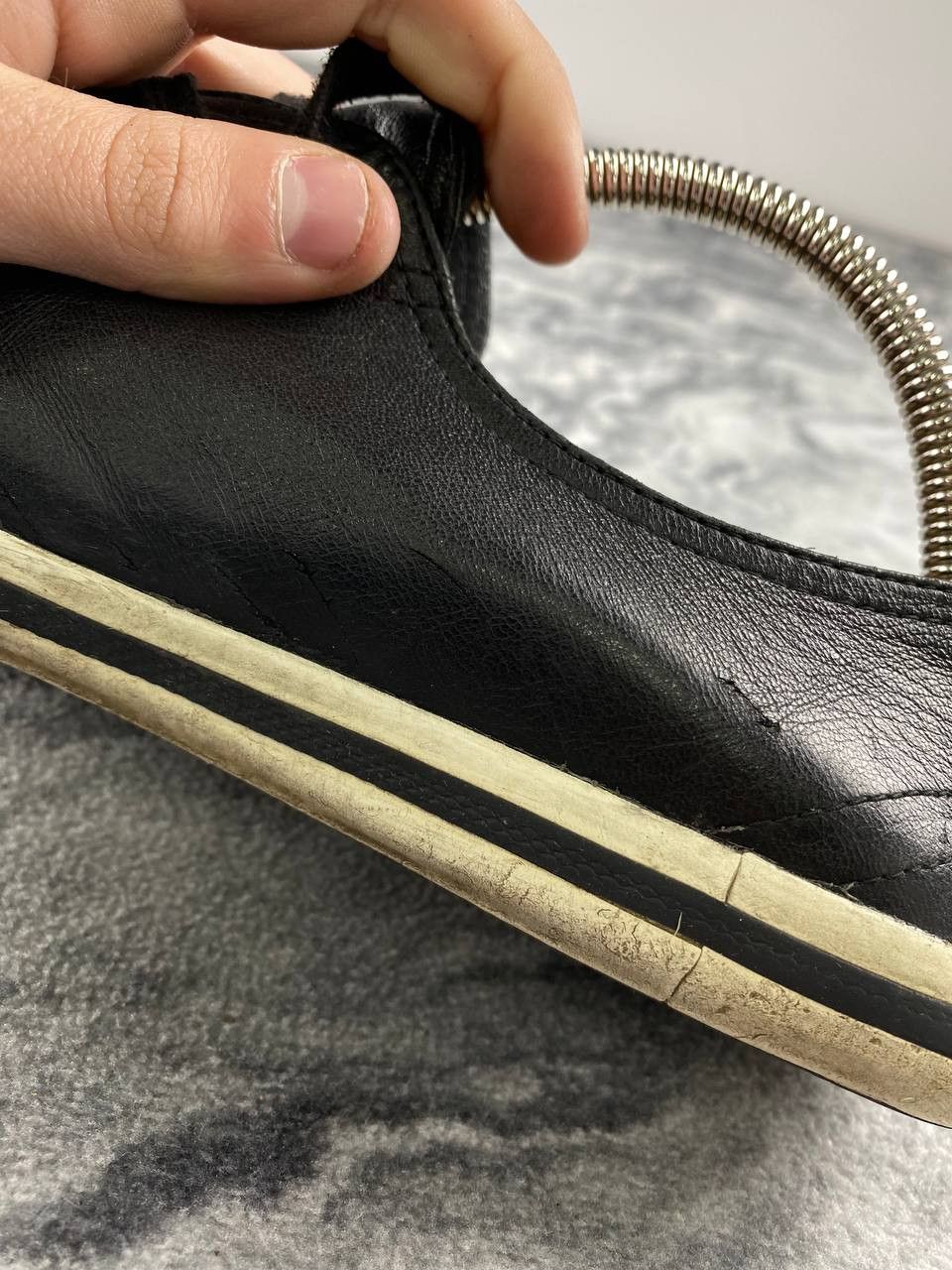 Prada Prada Red Tab Leather Low Trainers Men Size 7 Black Size US 7 / EU 40 - 9 Thumbnail