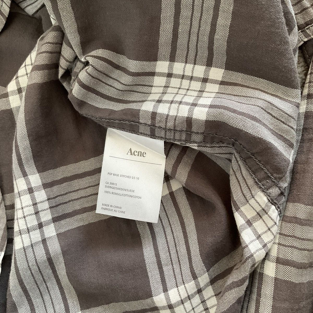 Acne Studios Acne Pop Classics Checkered Shirt - Size M Size US M / EU 48-50 / 2 - 4 Thumbnail