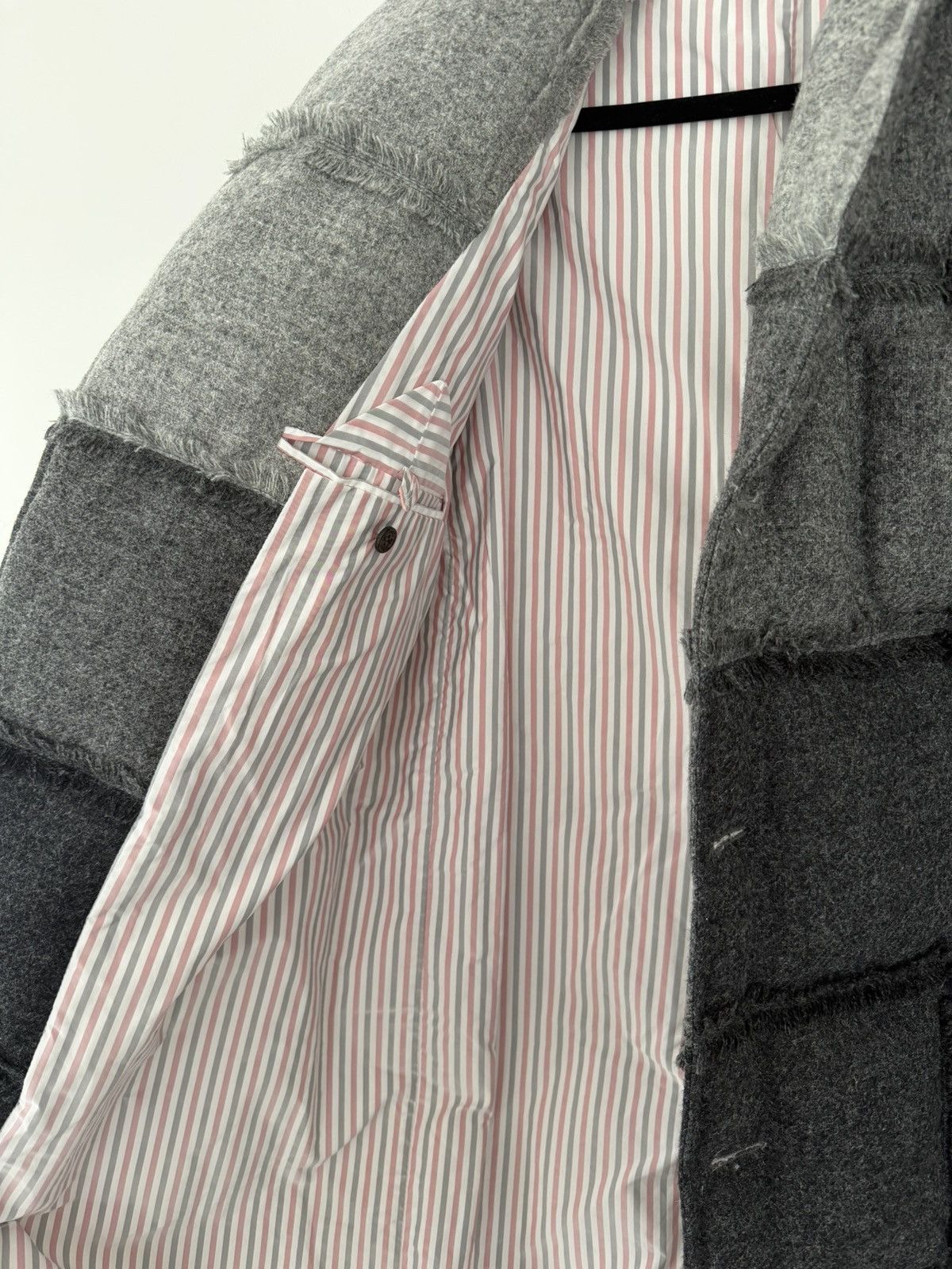Thom Browne Thom Browne Patchwork Quilted Wool Coat (Size 1 Fits EU 48) Size US S / EU 44-46 / 1 - 4 Thumbnail