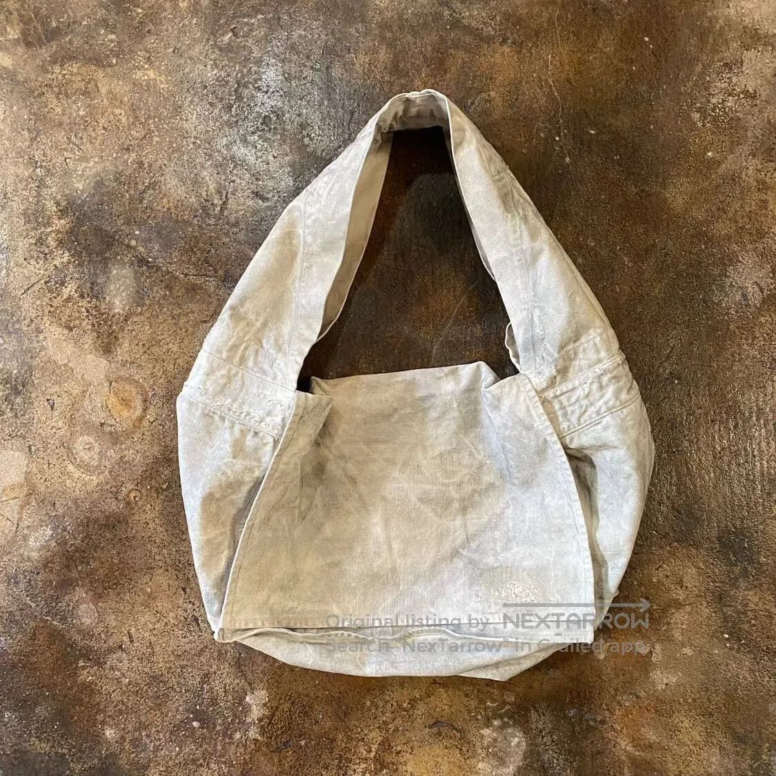 Retro Newspaper Print Crossbody Bag.