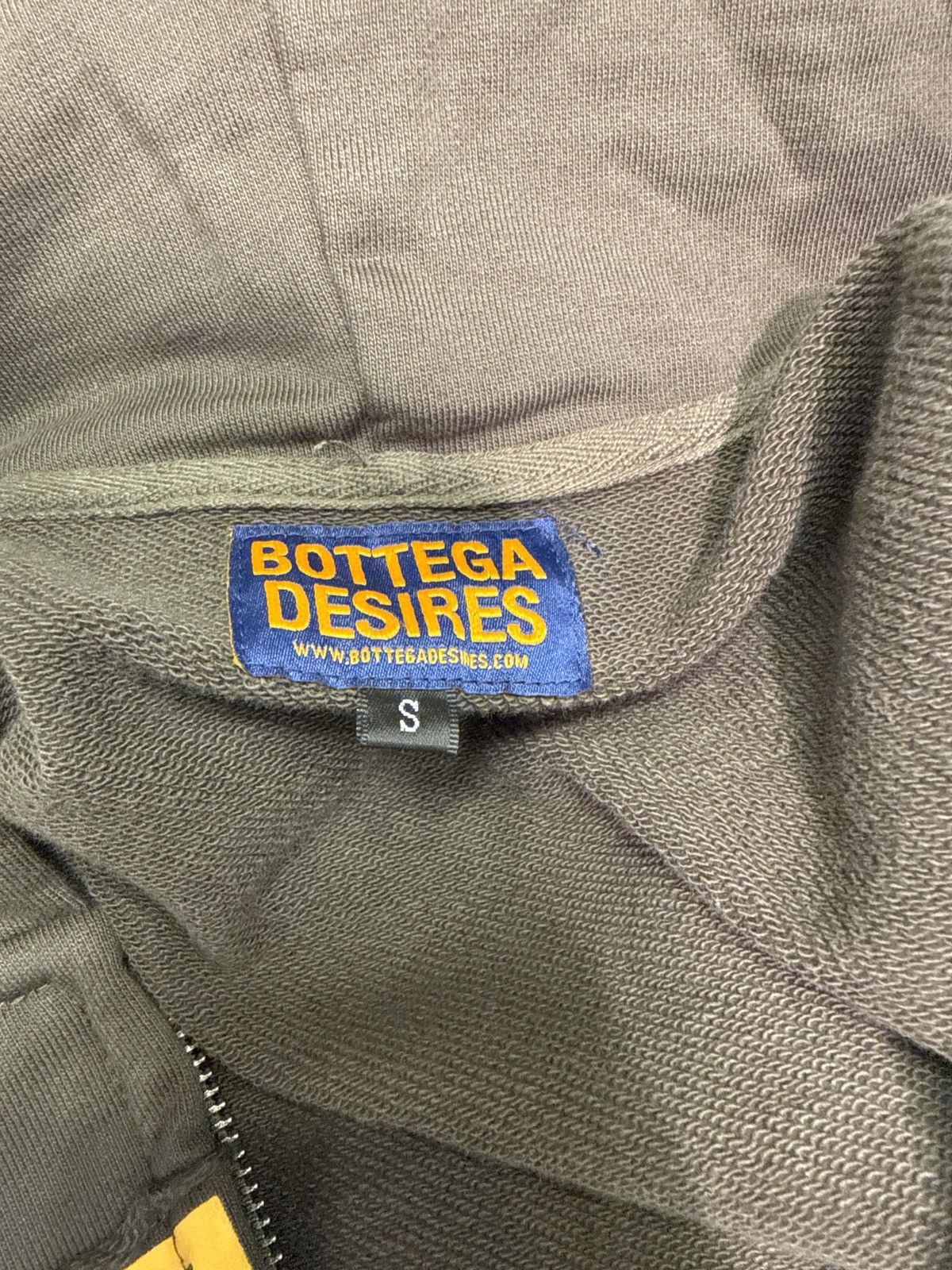 Bottega Desires Bottega Desires Tech Zip Up Hoodie Olive Yellow Size US S / EU 44-46 / 1 - 2 Thumbnail