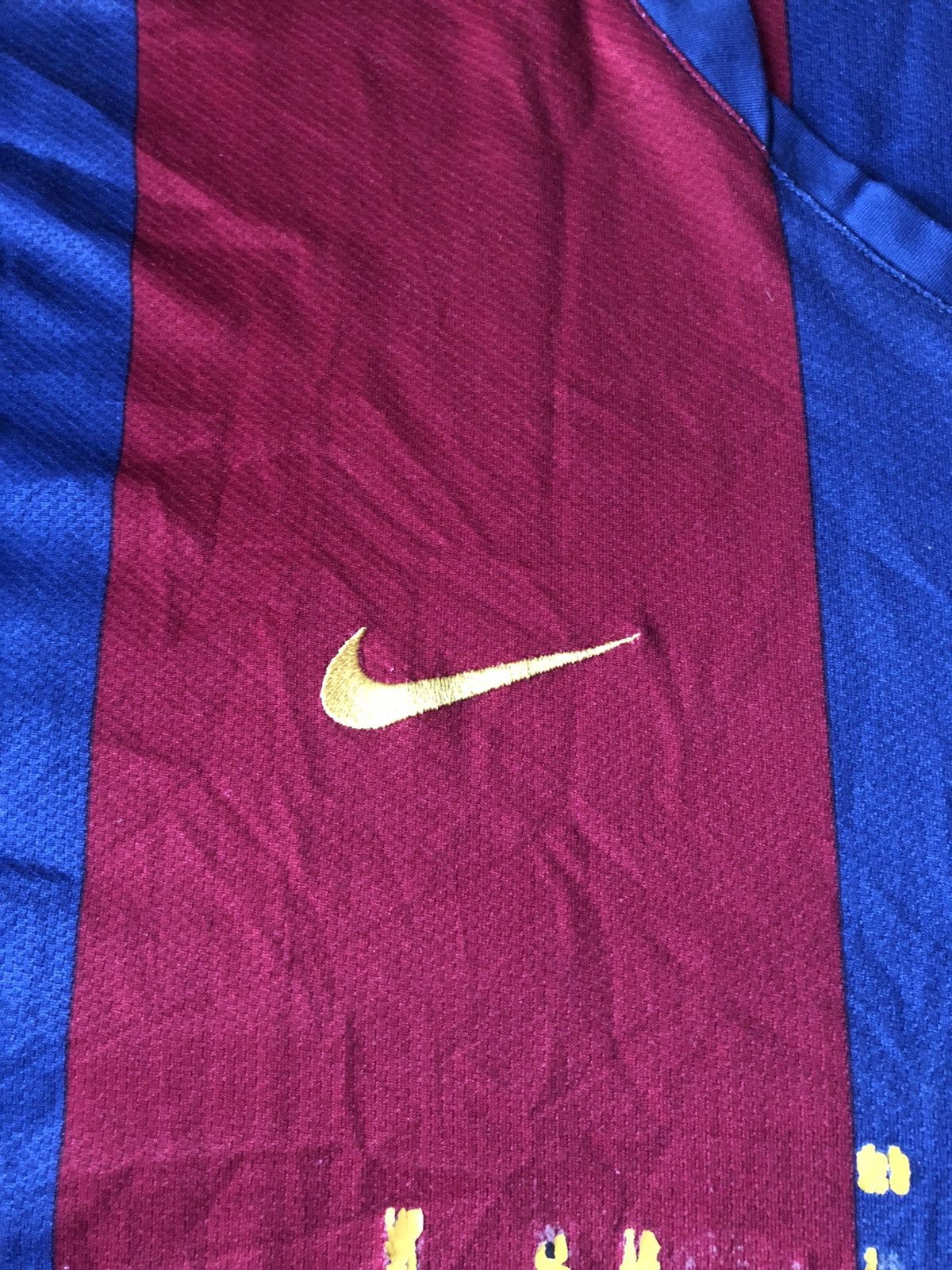 Nike Authentic Barcelona 2007/08 50 Year anniversary kit Messi Size US XL / EU 56 / 4 - 7 Thumbnail
