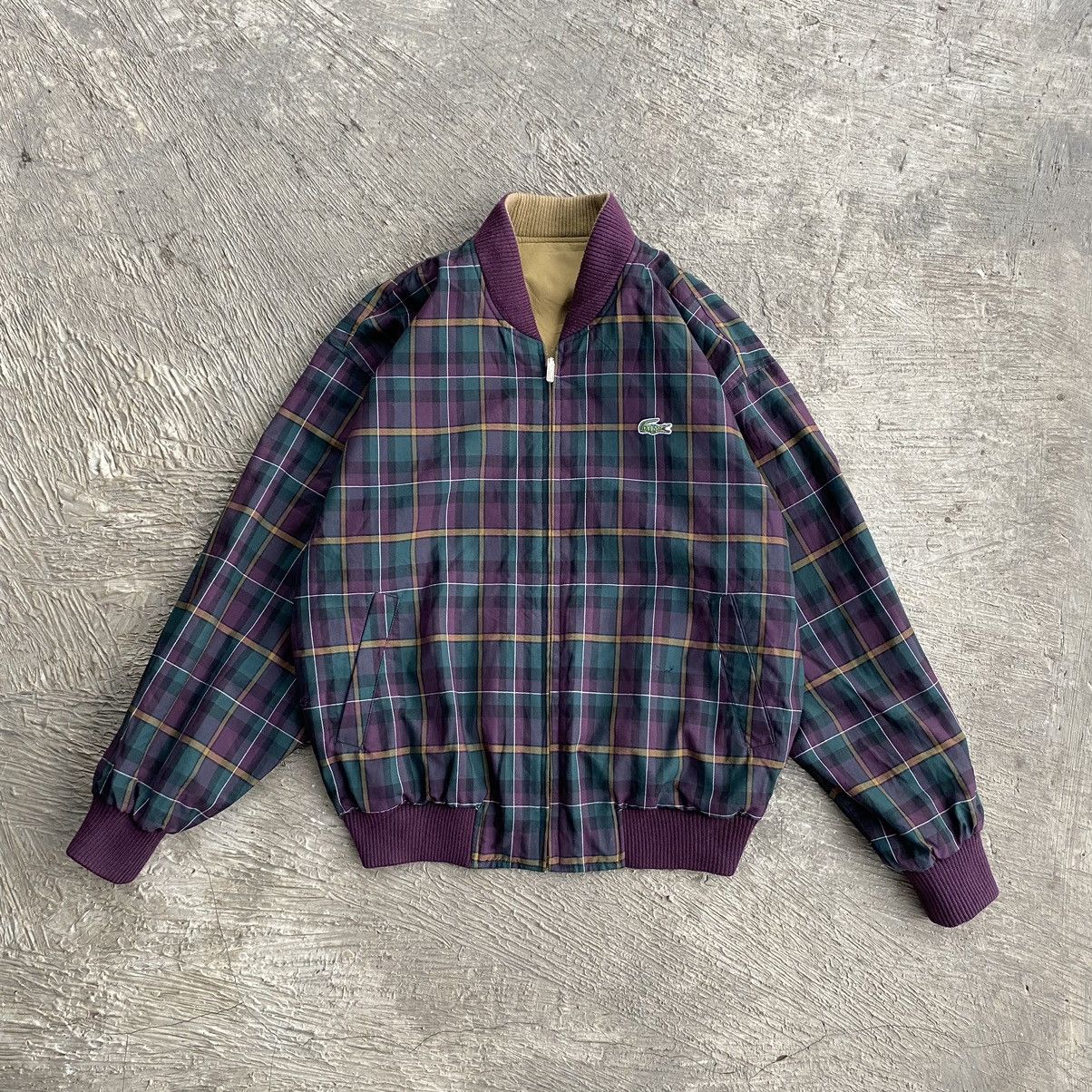 Japanese Brand × Lacoste × Vintage Vintage Chemise Lacoste Reversible Bomber Jacket Size US L / EU 52-54 / 3 - 6 Thumbnail